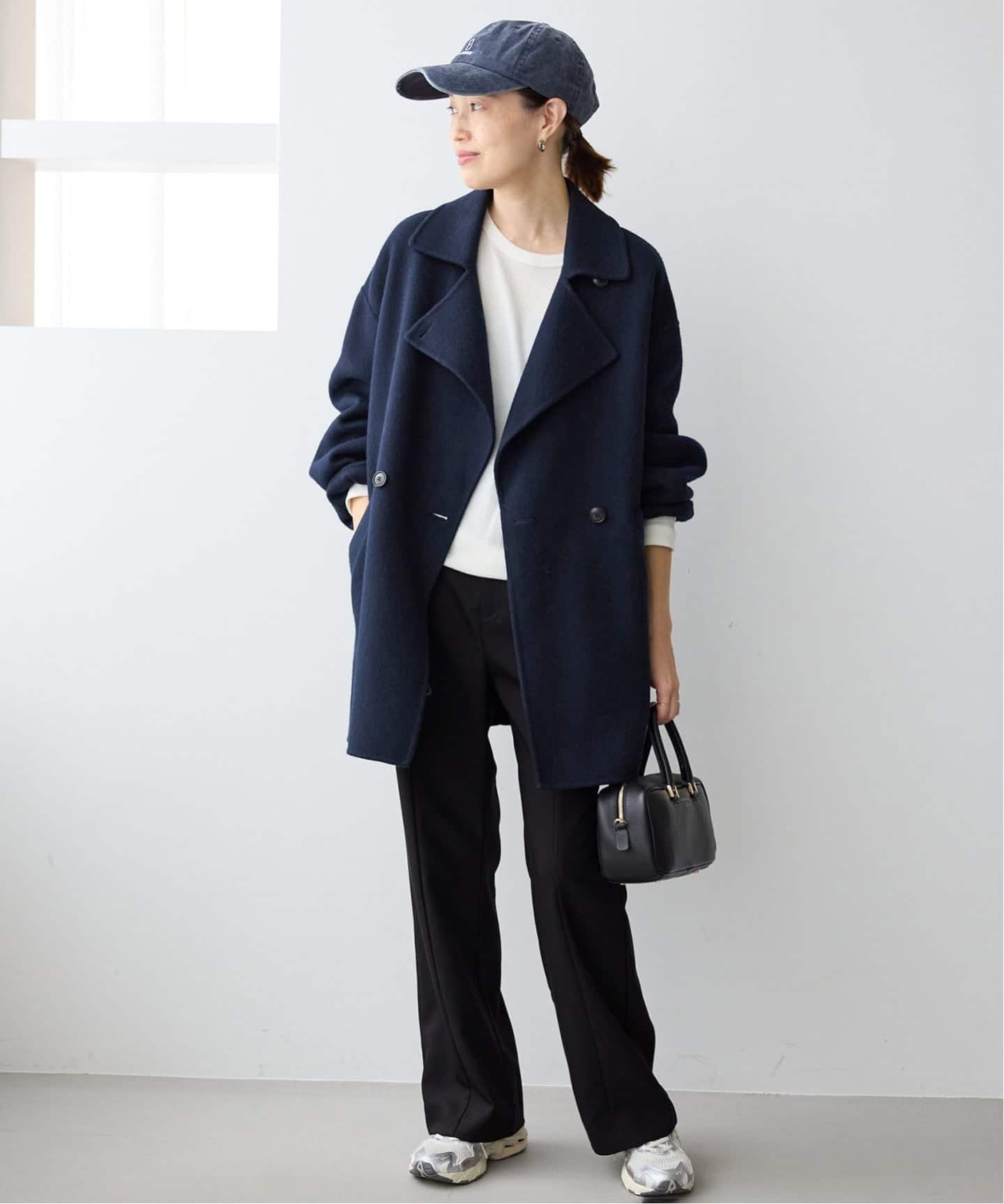 SLOBE IENA｜《追加》souple wool ダブルフェイスミドルコート