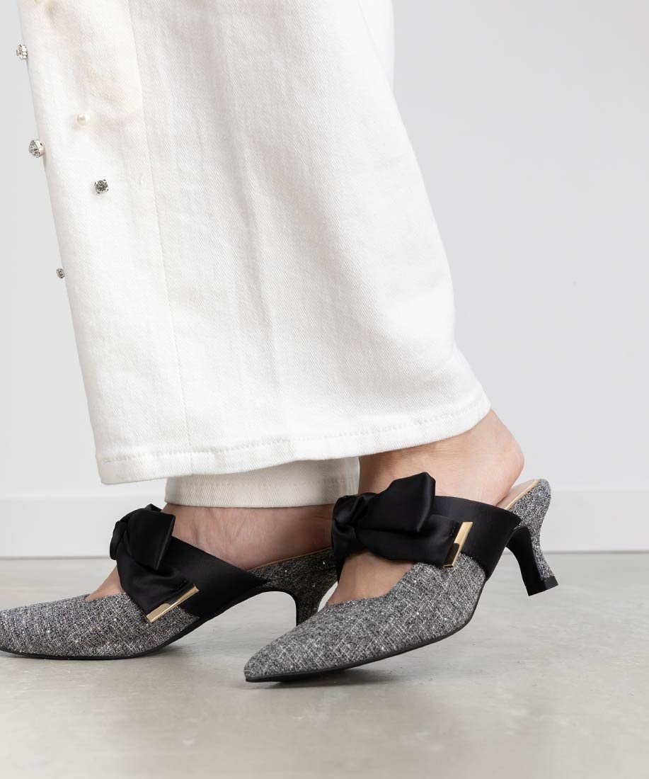 RANDA｜ビッグサテンリボンミュール | Rakuten Fashion(楽天