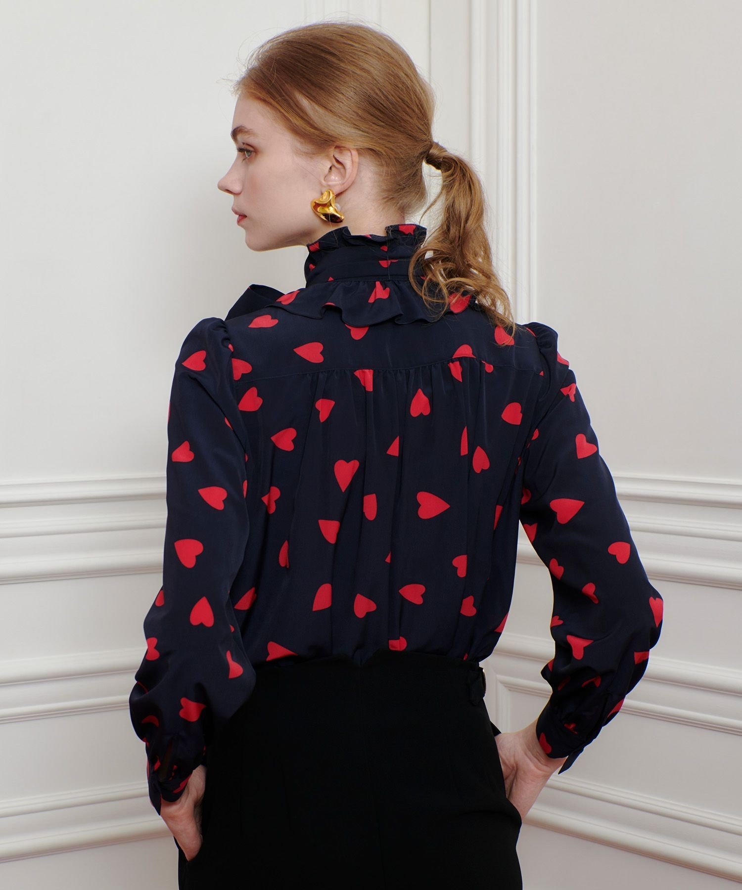 allureville｜WEB限定【LOULOU WILLOUGHBY】デシンハートプリント