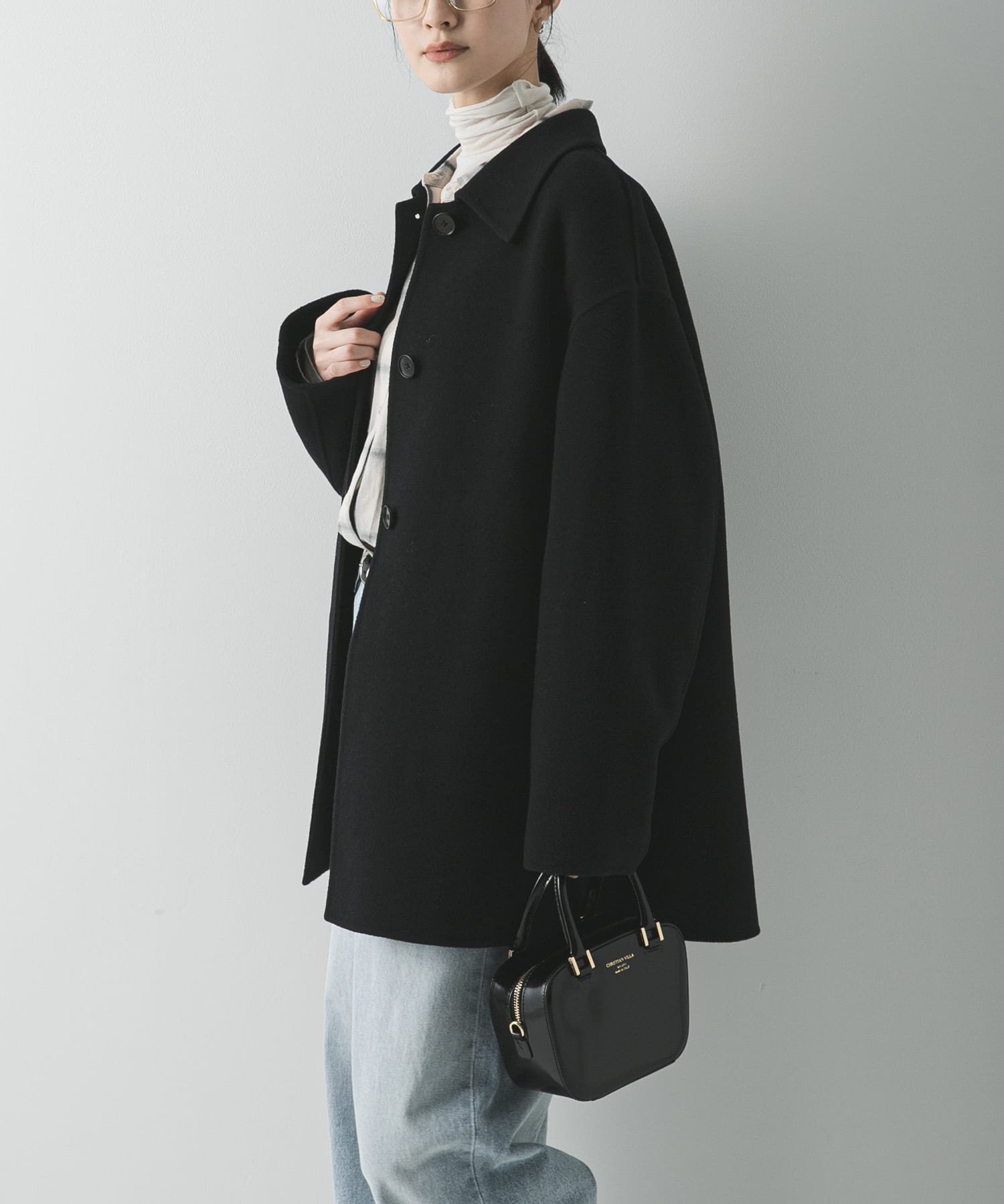 URBAN RESEARCH｜スーパー140ステンカラーリバーミドルコート