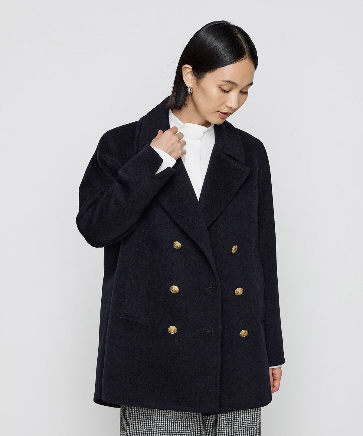 kate spade new york｜【公式】ウール クロップド ピーコート