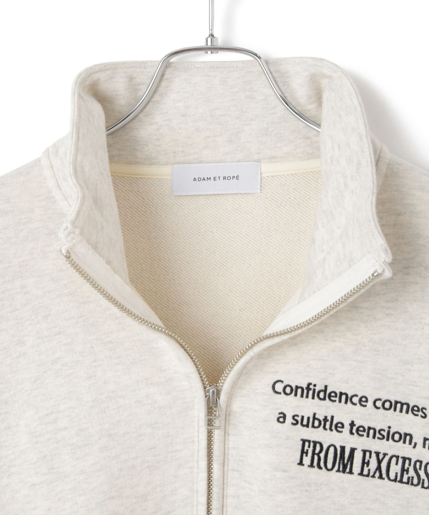 ADAM ET ROPE'｜【サステナブル】ハーフジップスウェット | Rakuten