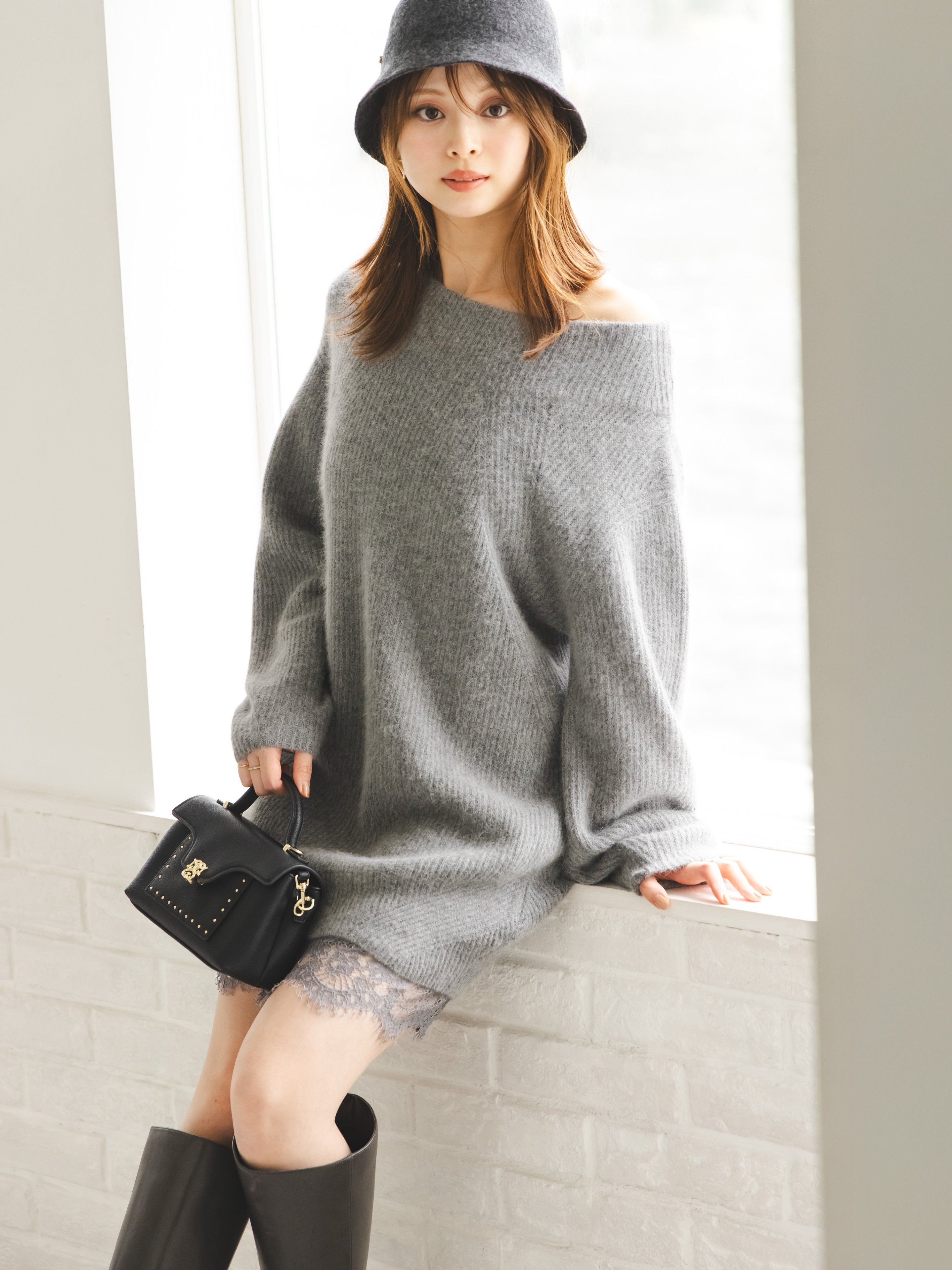 SNIDEL｜ニットセットキャミミニワンピース | Rakuten Fashion(楽天