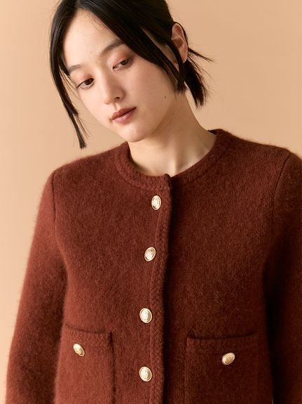 LILY BROWN｜【WEB限定カラー】金釦フォックスニットジャケット