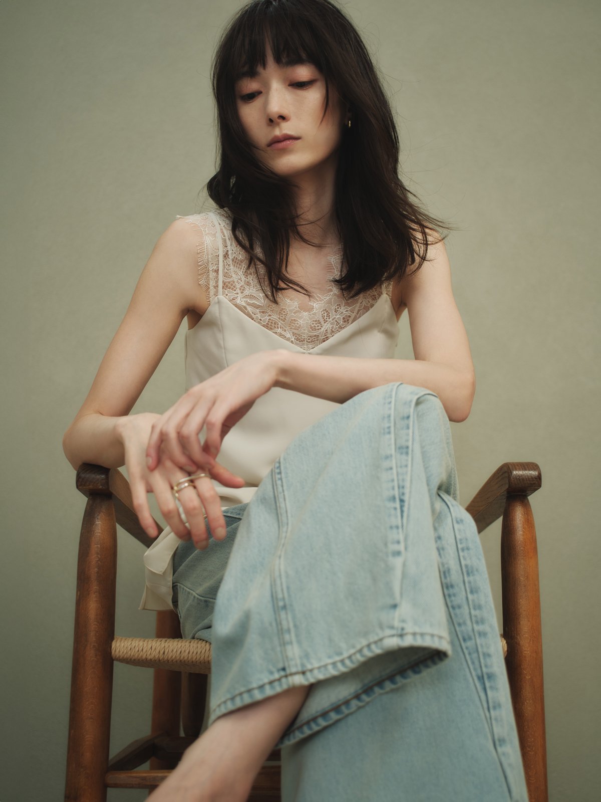 anuans｜レーストリムカップインキャミソール | Rakuten Fashion(楽天