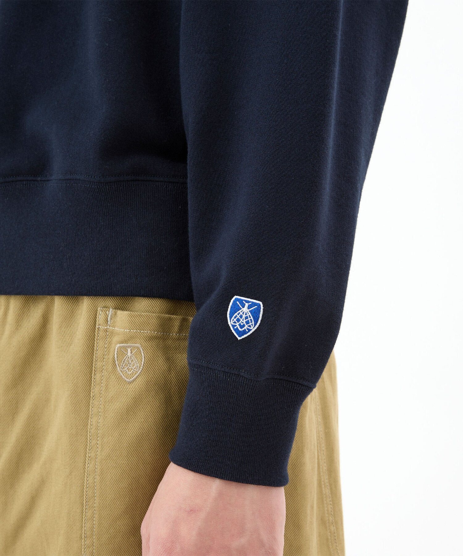 Bshop｜ORCIVAL | コットン裏毛 ハーフジッププルオーバー MEN