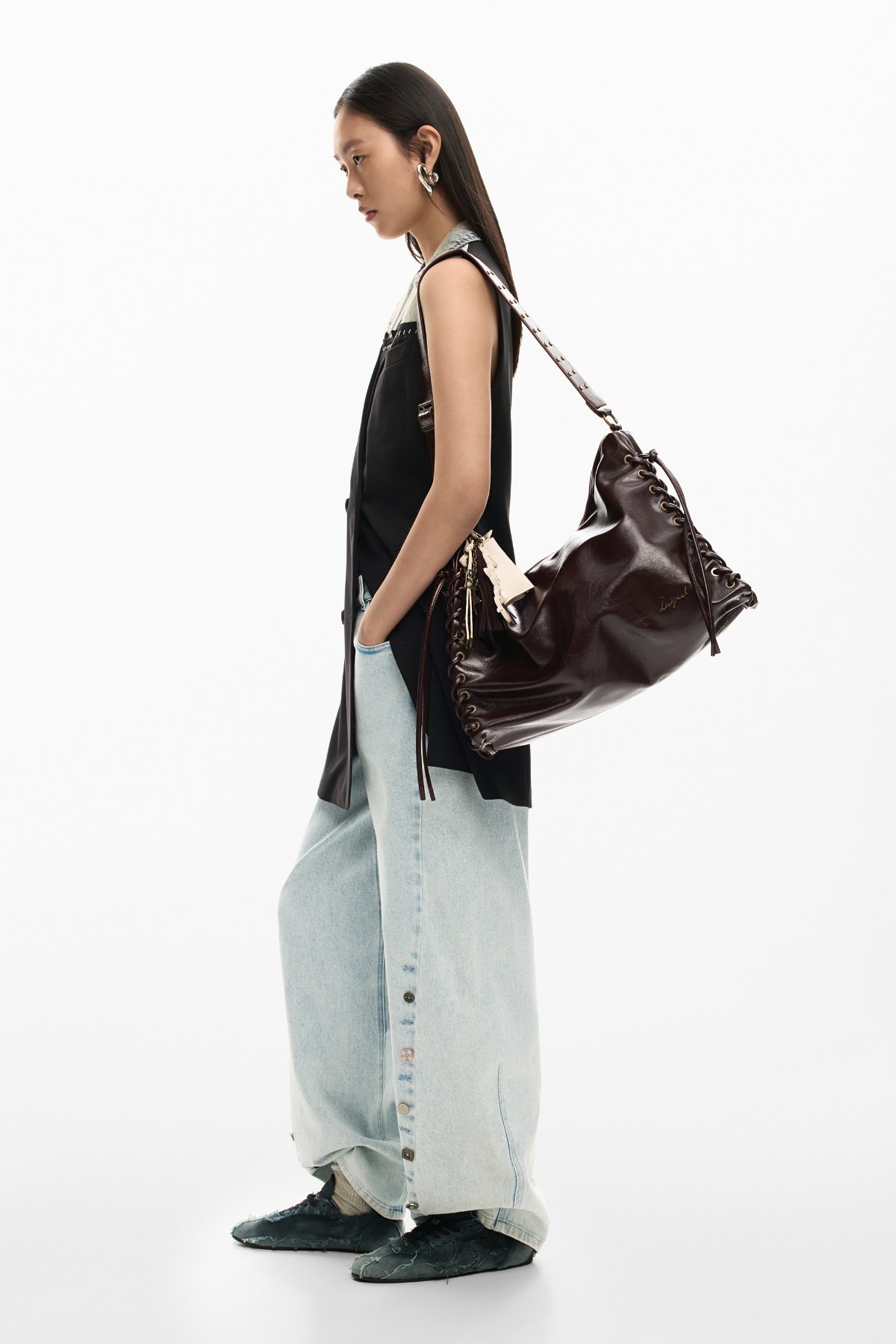 Desigual｜フェイクレザーレースアップバッグ | Rakuten Fashion(楽天