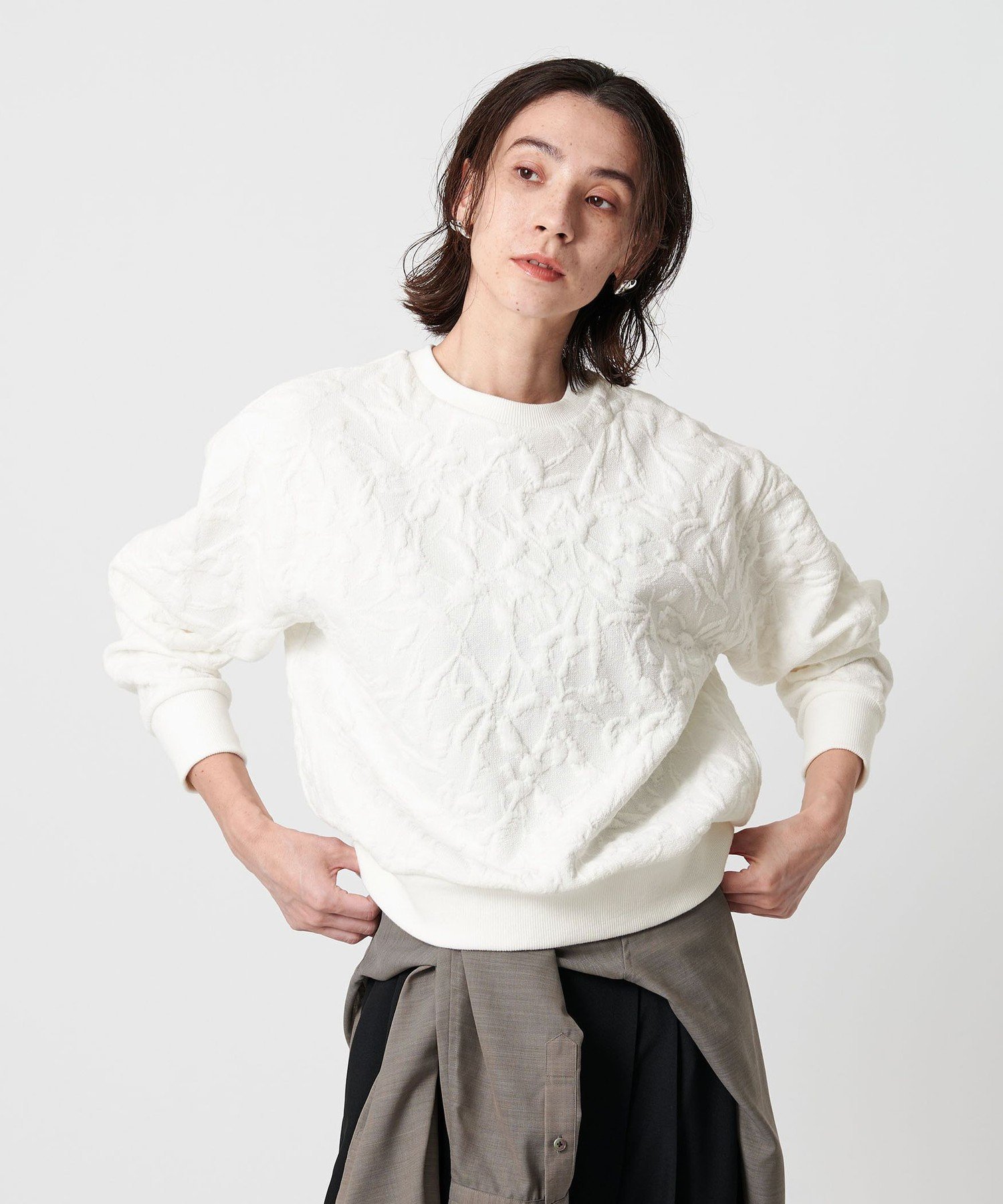 BEAUTY&YOUTH UNITED ARROWS｜ボタニカルジャガード プルオーバー