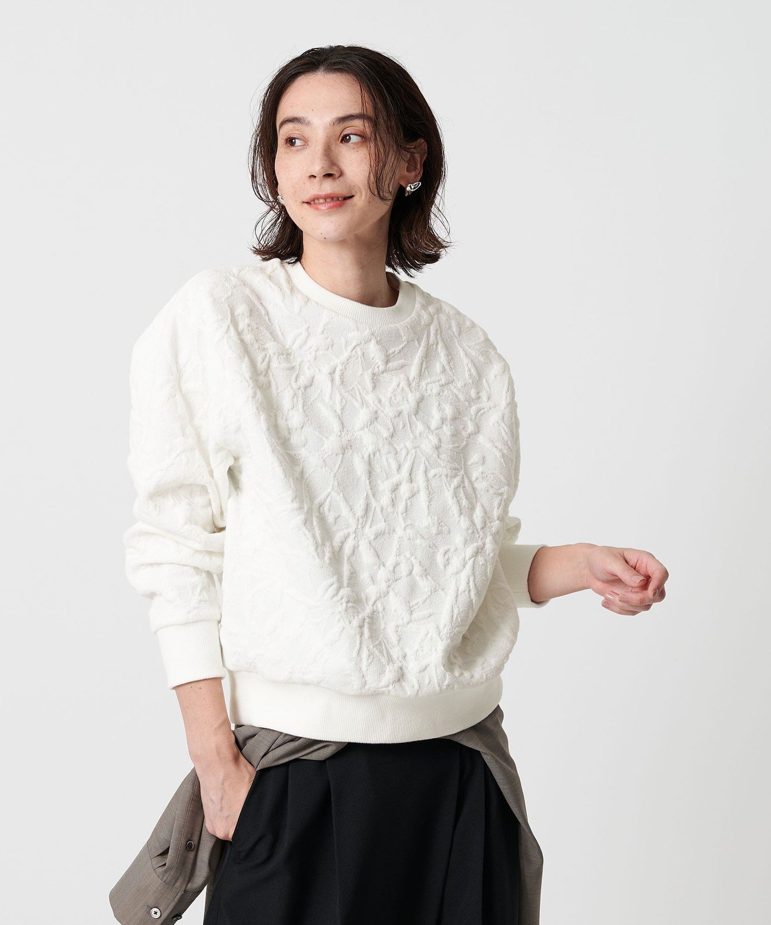 BEAUTY&YOUTH UNITED ARROWS｜ボタニカルジャガード プルオーバー