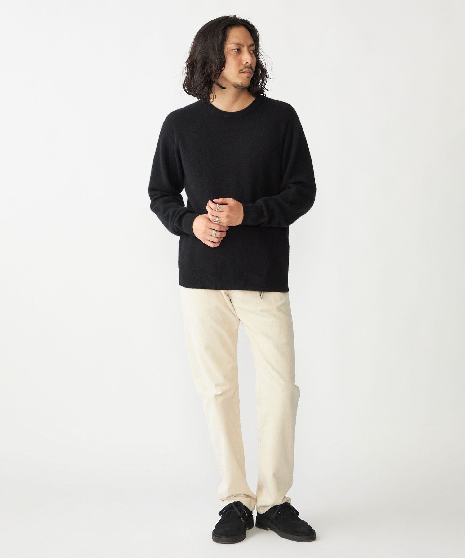 YOKE カシミアホールガーメントクルーネックセーター　サイズ2 Silk Cashmere Knit Crewneck Sweater | YOKE Official Website