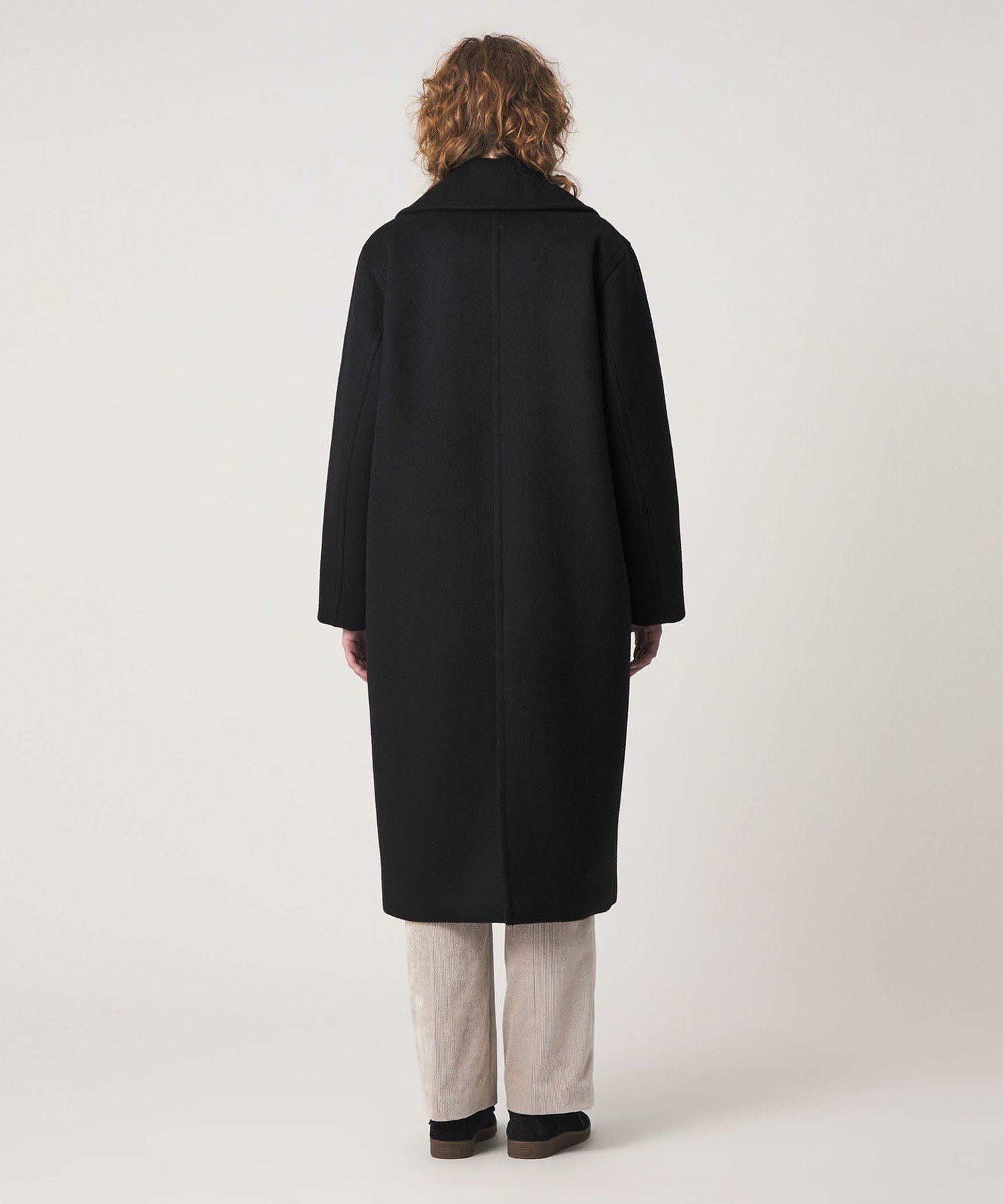 美品 スティーブンアラン 大襟 ウールコート ミドル丈 ダブルブレスト 日本製 STEVEN ALAN（スティーブンアラン） コート アウター 「Steven Alan