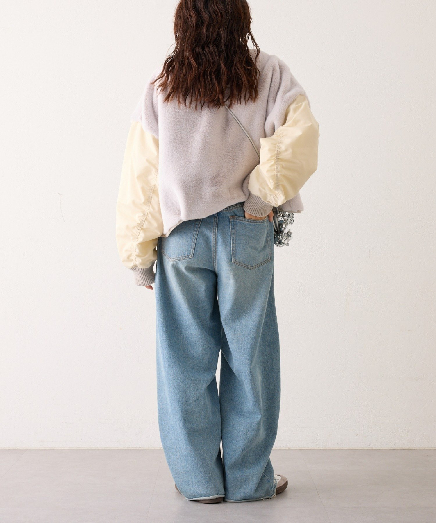 CIAOPANIC TYPY｜【etsinta】ファー切替ショートスタンドジャケット