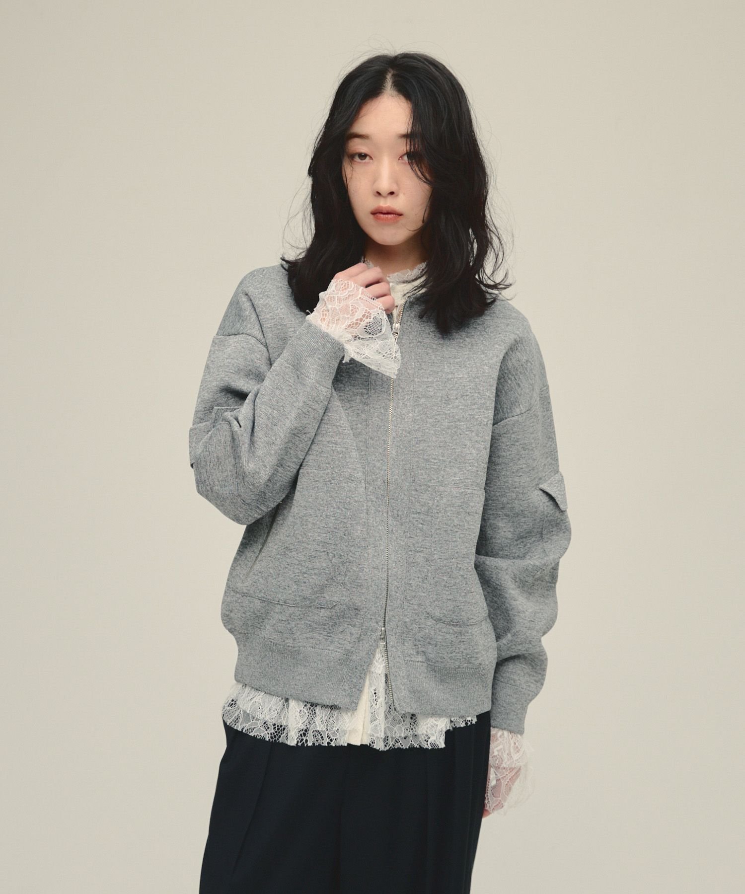 JEANASIS eL Lace Frill Shirt レース フリル シャツ JEANASIS｜Lace