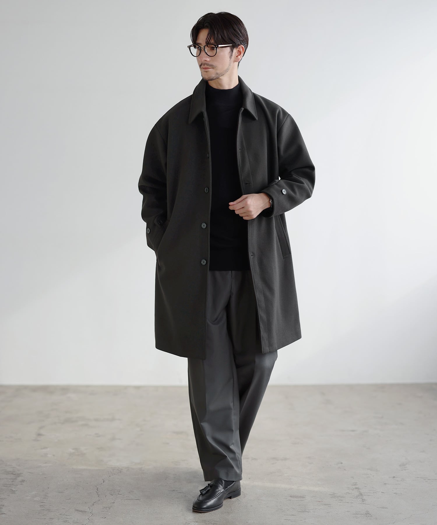 THE CASUAL｜メルトンステンカラーコート | Rakuten Fashion(楽天