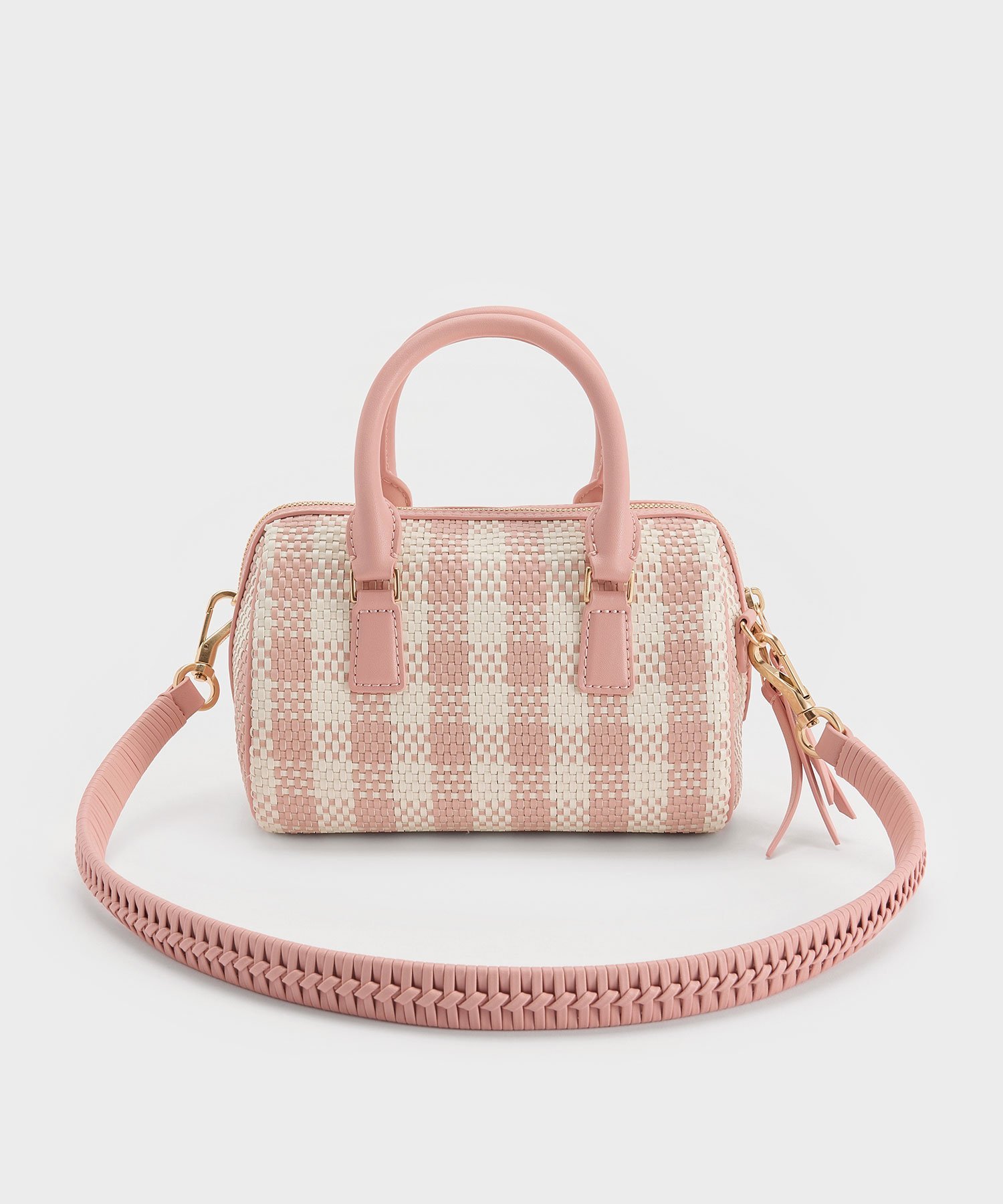 CHARLES & KEITH｜Everleigh エベルレイ チェッカーボウリングバッグ
