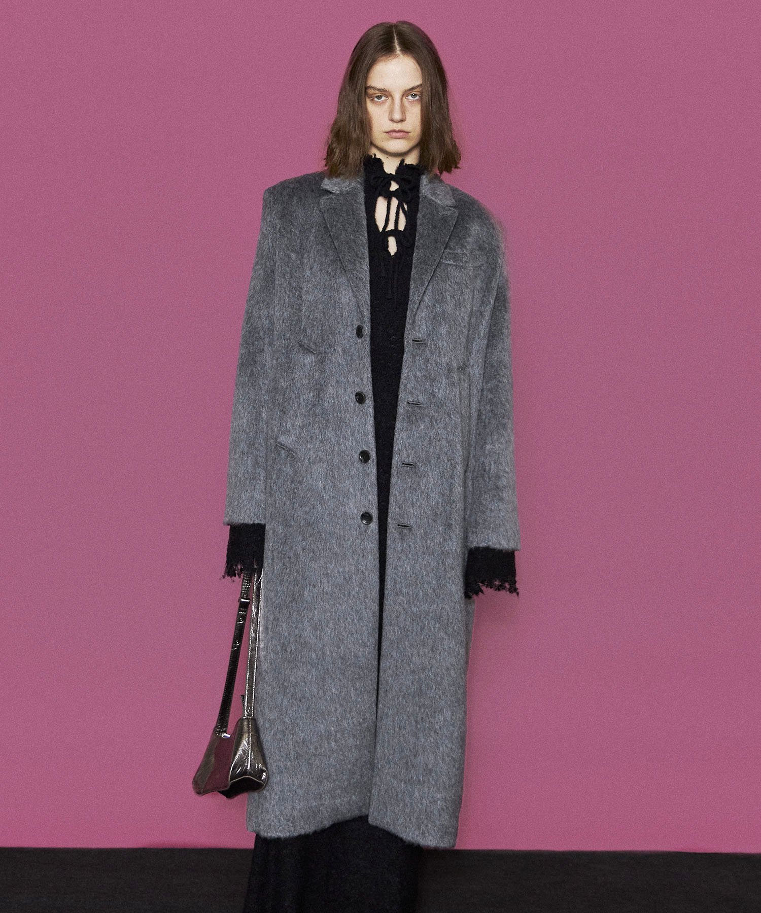 MAISON SPECIAL｜Mohair Shaggy Long Coat | Rakuten Fashion(楽天