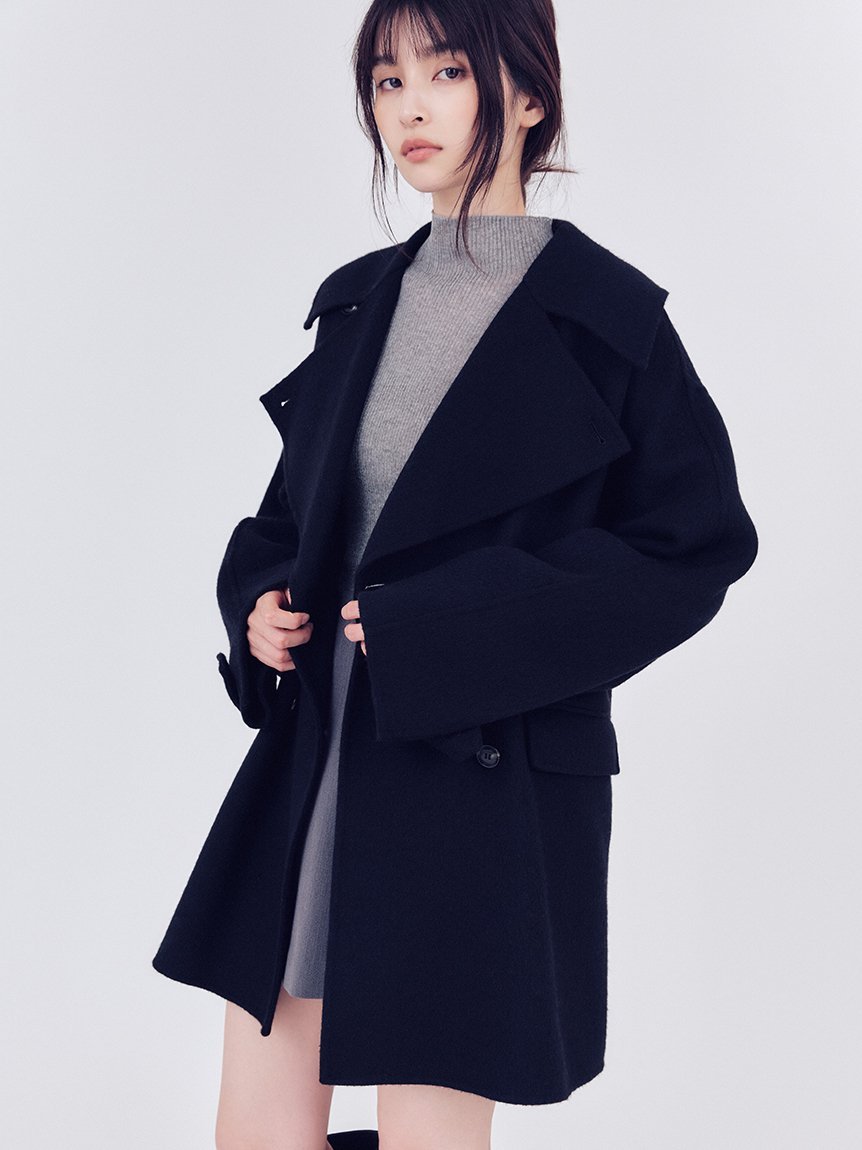 FRAY I.D｜ウールリバーミドルAラインコート | Rakuten Fashion(楽天