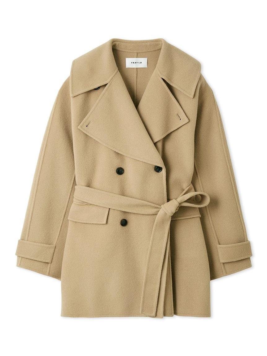 FRAY I.D｜ウールリバーミドルAラインコート | Rakuten Fashion(楽天