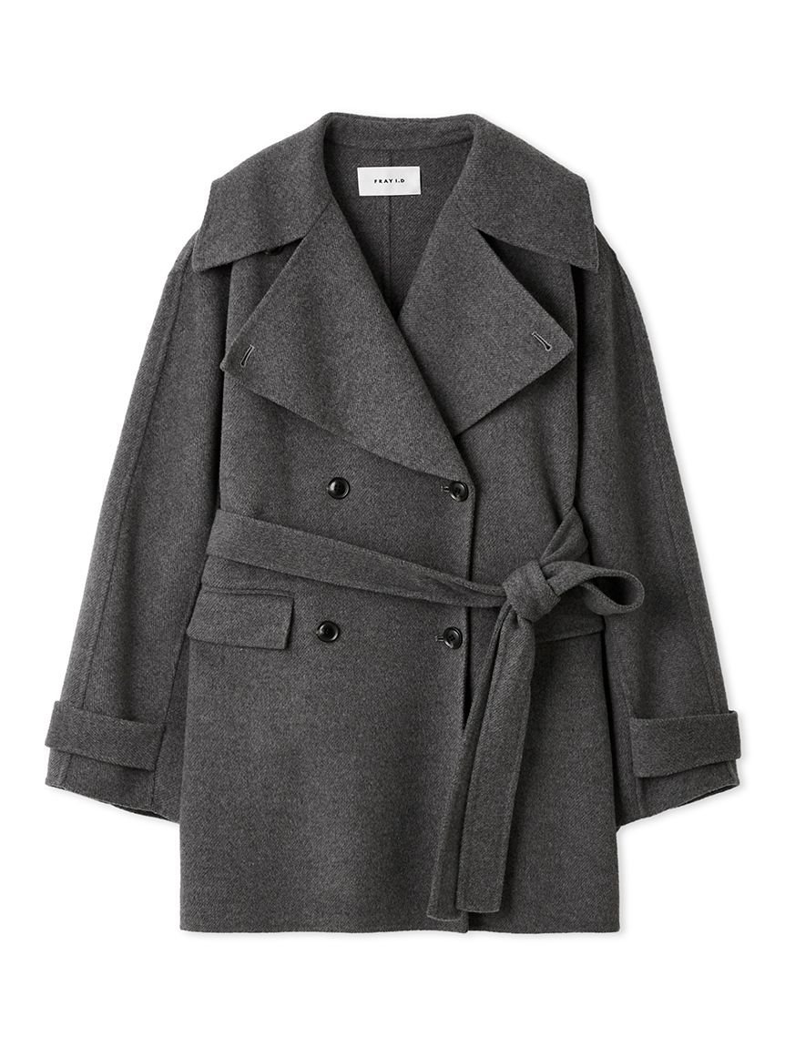 FRAY I.D｜ウールリバーミドルAラインコート | Rakuten Fashion(楽天