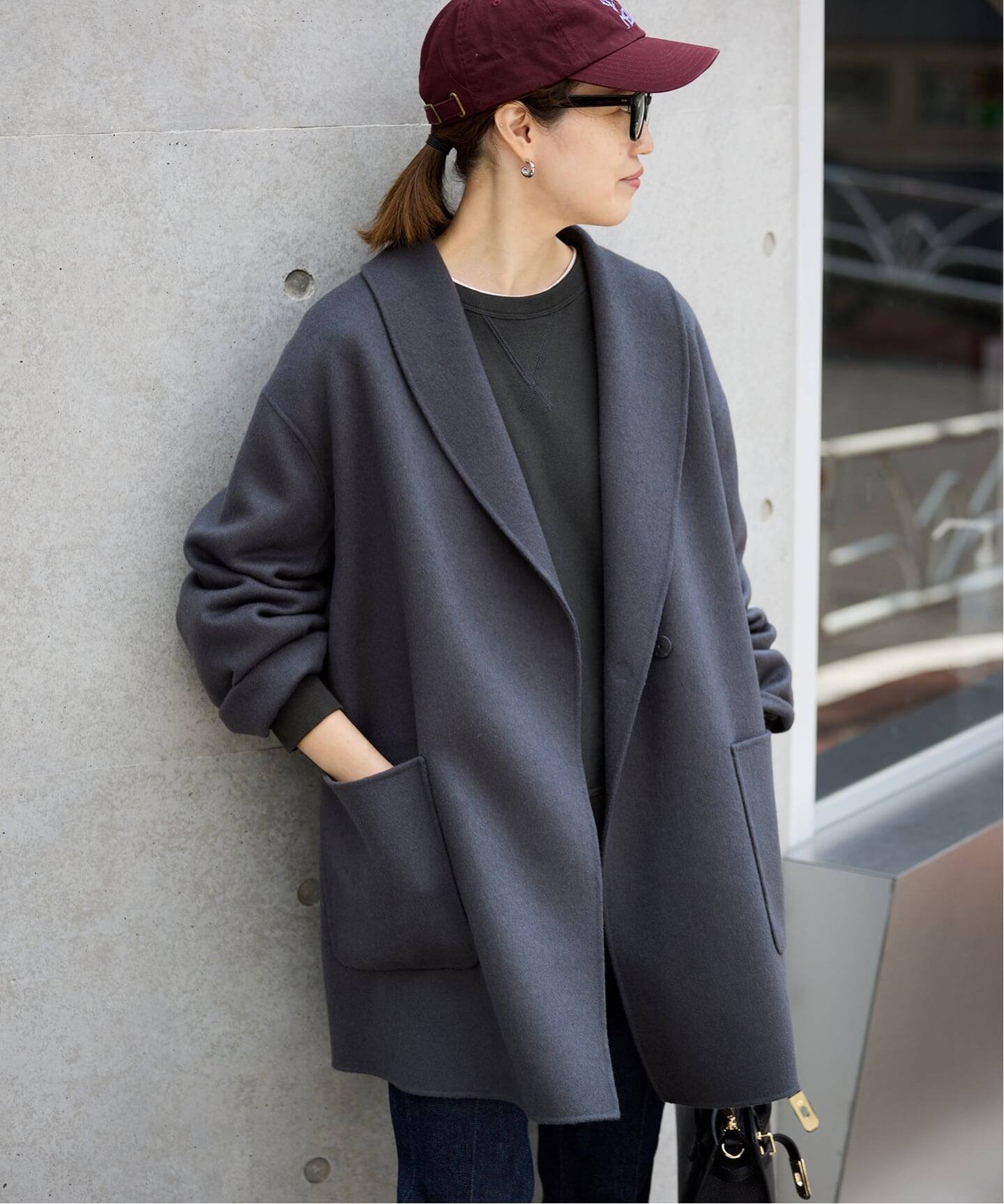 SLOBE IENA｜SUPER140 ダブルフェイスベルテッドコート | Rakuten