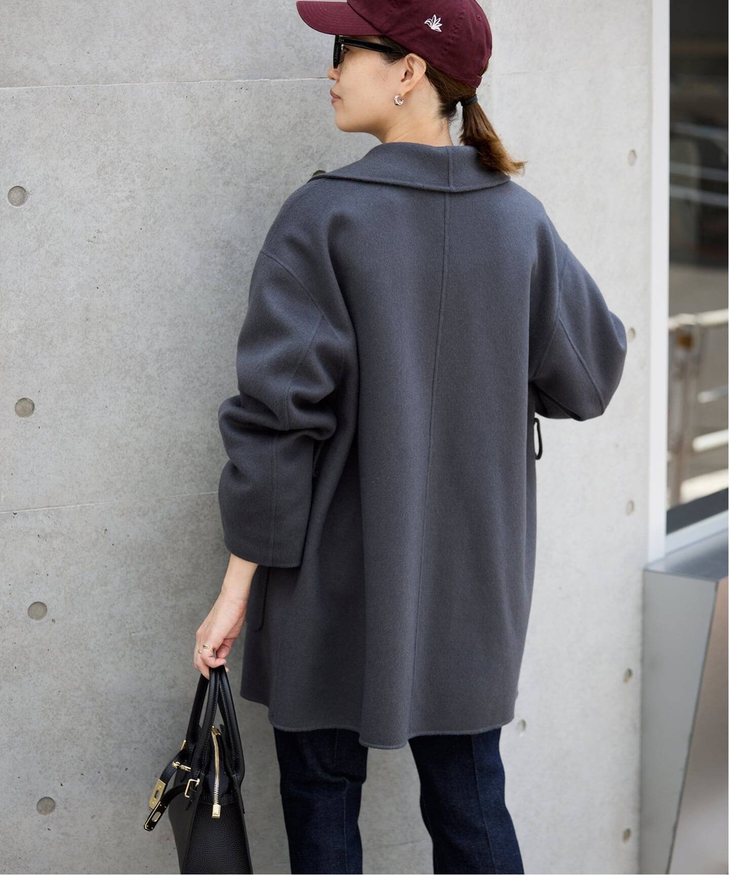 SLOBE IENA｜SUPER140 ダブルフェイスベルテッドコート | Rakuten