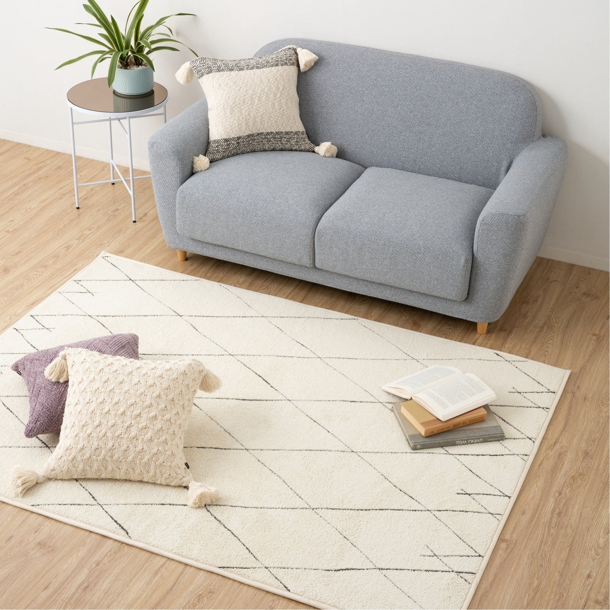 Francfranc｜アレーナ ホットカーペットラグ M ライトブラウン 床暖房