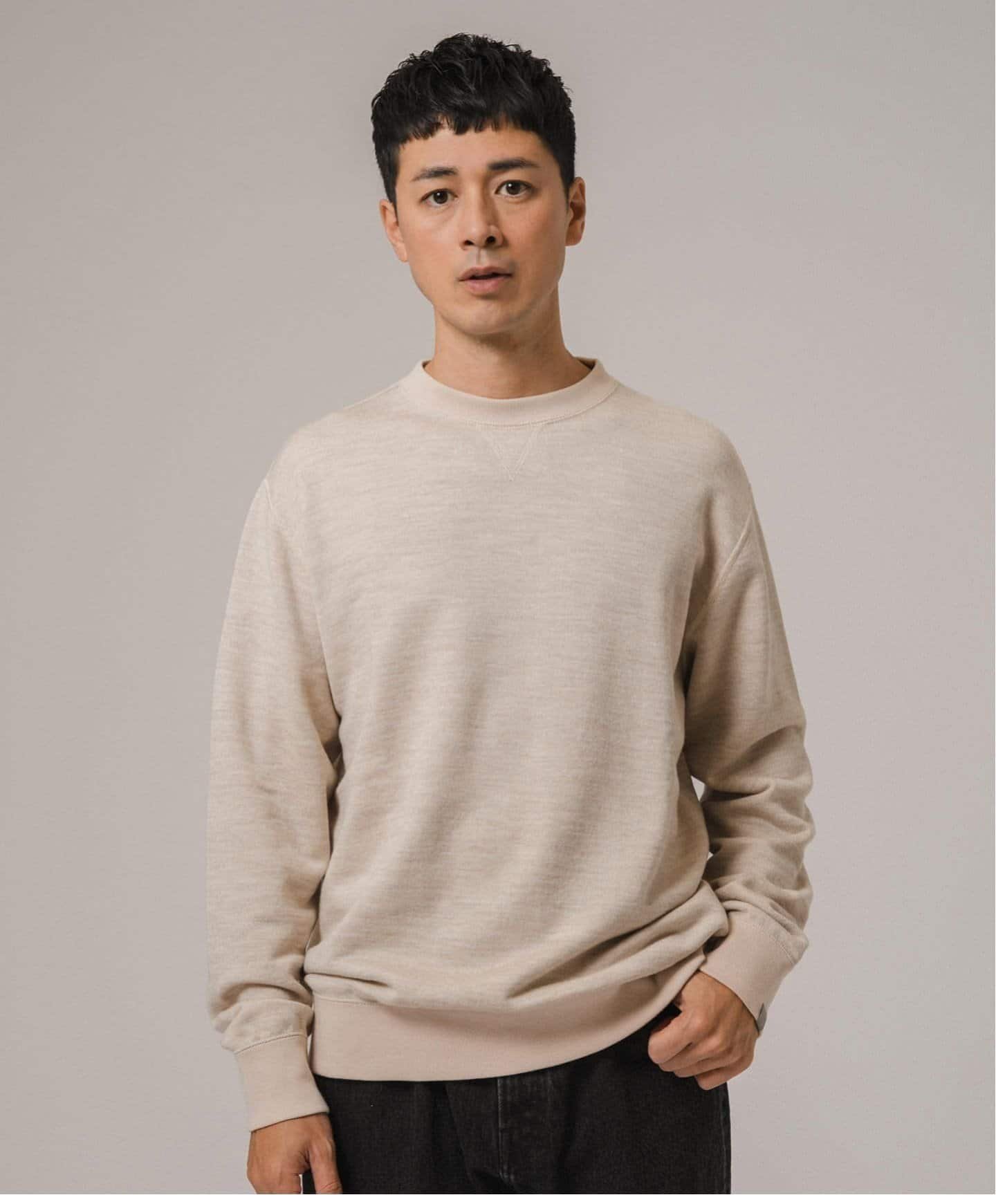 EDIFICE｜LOOPWHEELER * LOWERCASE for EDIFICE ウール/シルク