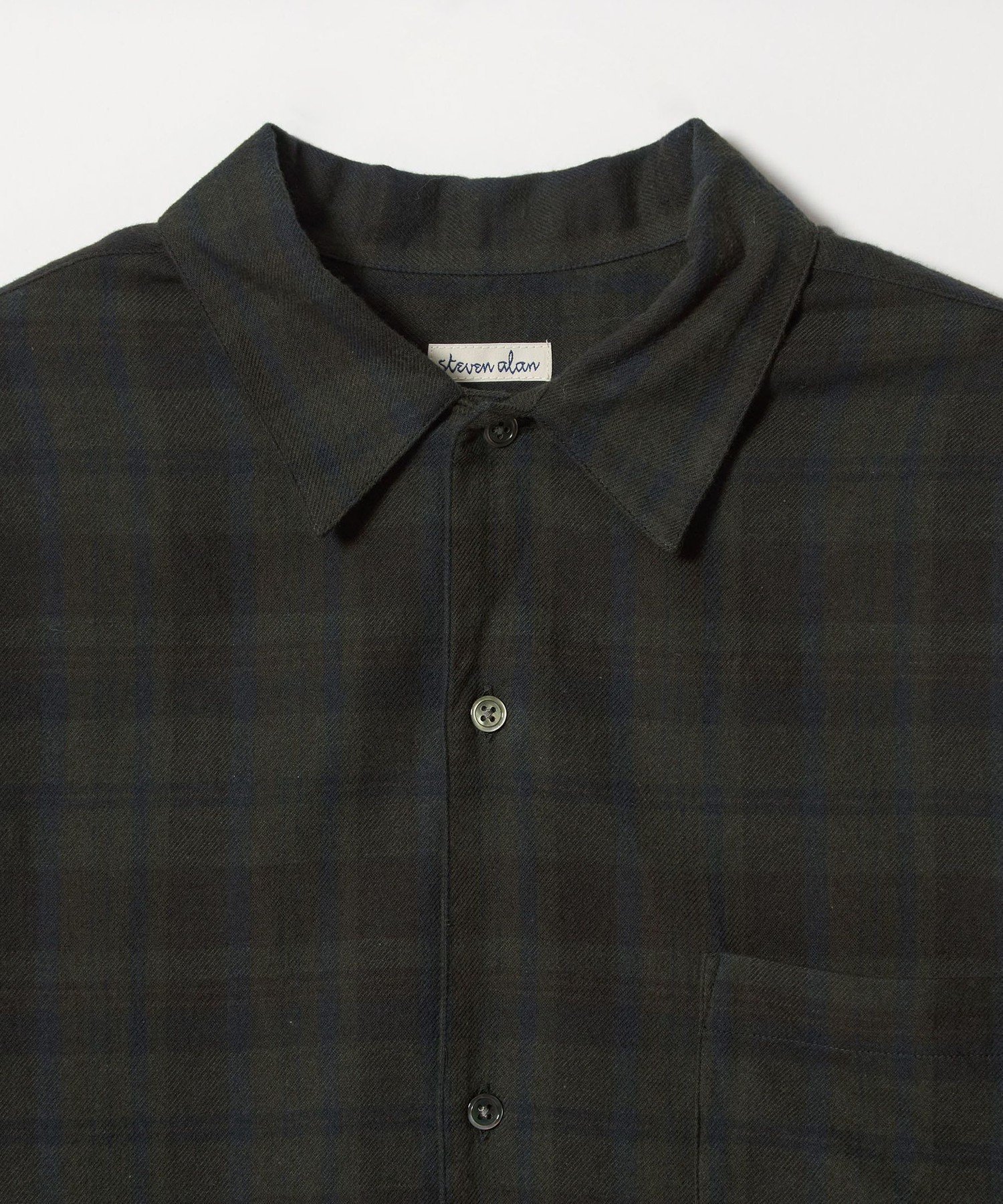 ＜Steven Alan＞ネル マドラスチェック オープンカラー シャツ BOX BEAUTY&YOUTH UNITED ARROWS｜<Steven Alan> ネル マドラスチェック