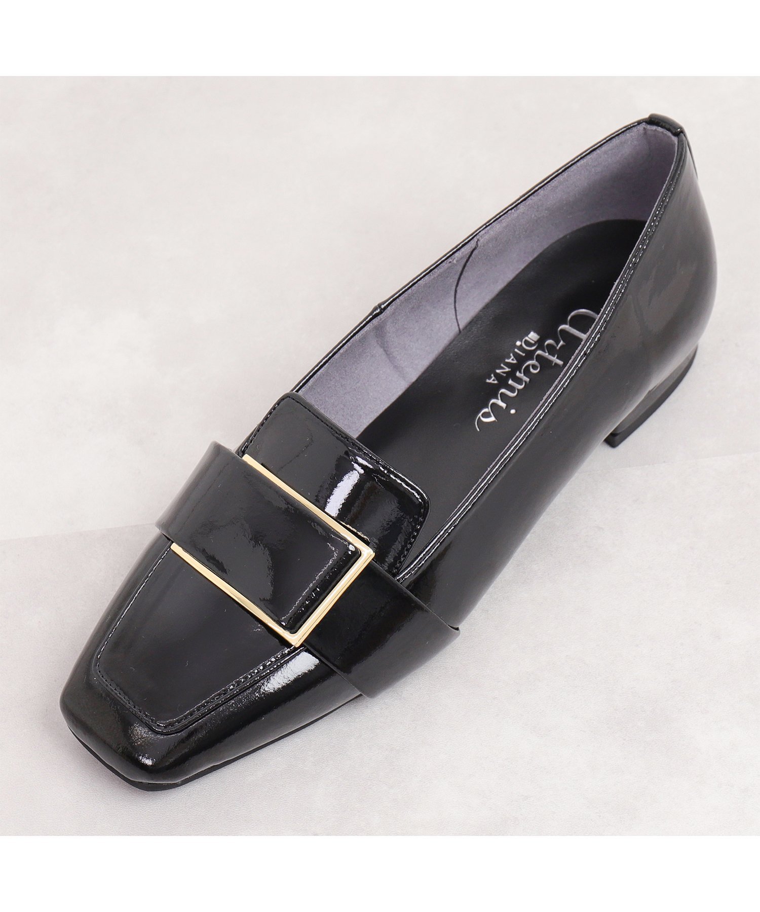 artemis by DIANA｜スクエアトゥ メタルバックルローファー | Rakuten