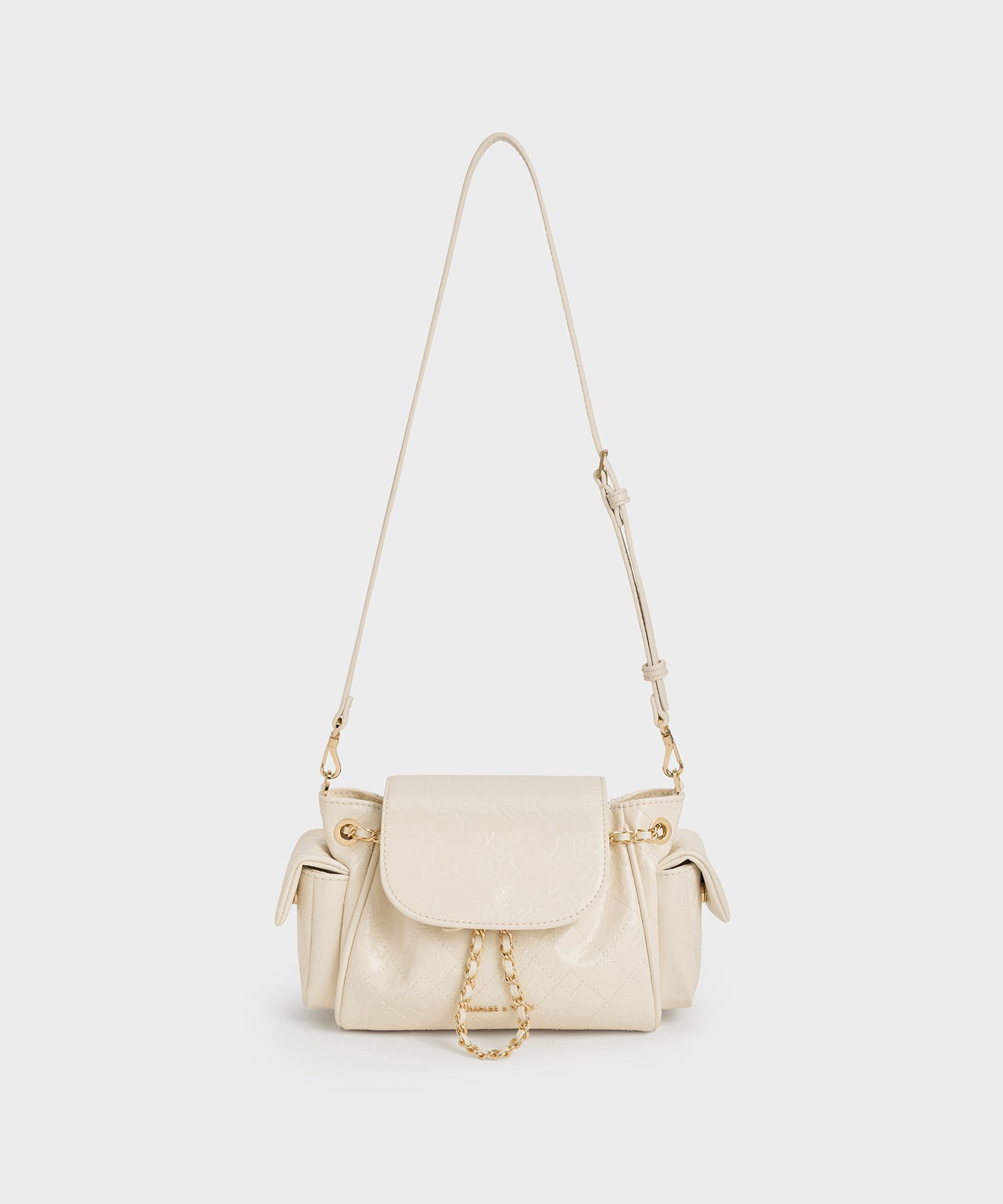 CHARLES & KEITH｜Duo ドゥオ ツーウェイフロントフラップバックパック