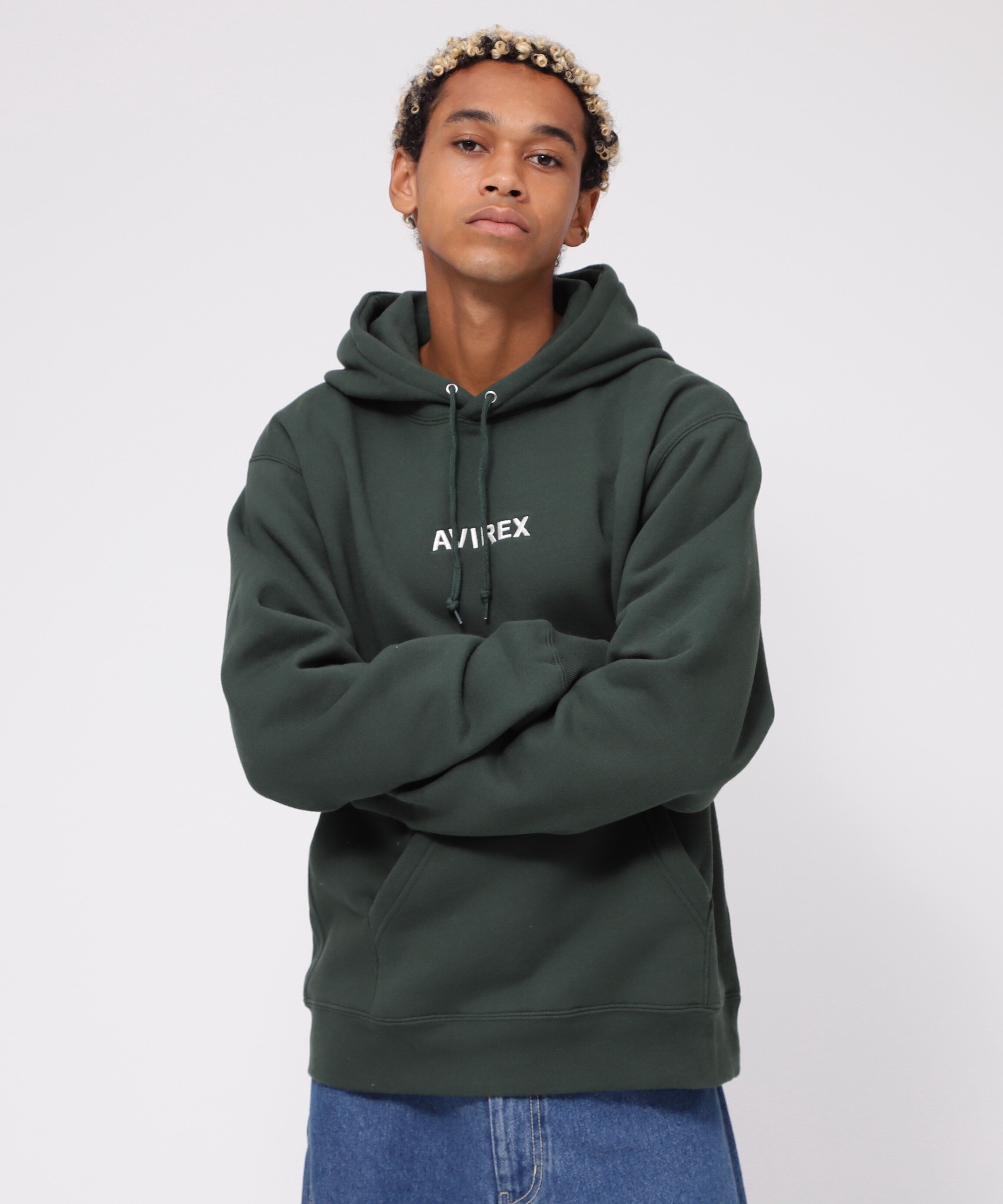 AVIREX｜《WEB&DEPOT限定》Aスター プルパーカー/ A STAR PULL PARKA