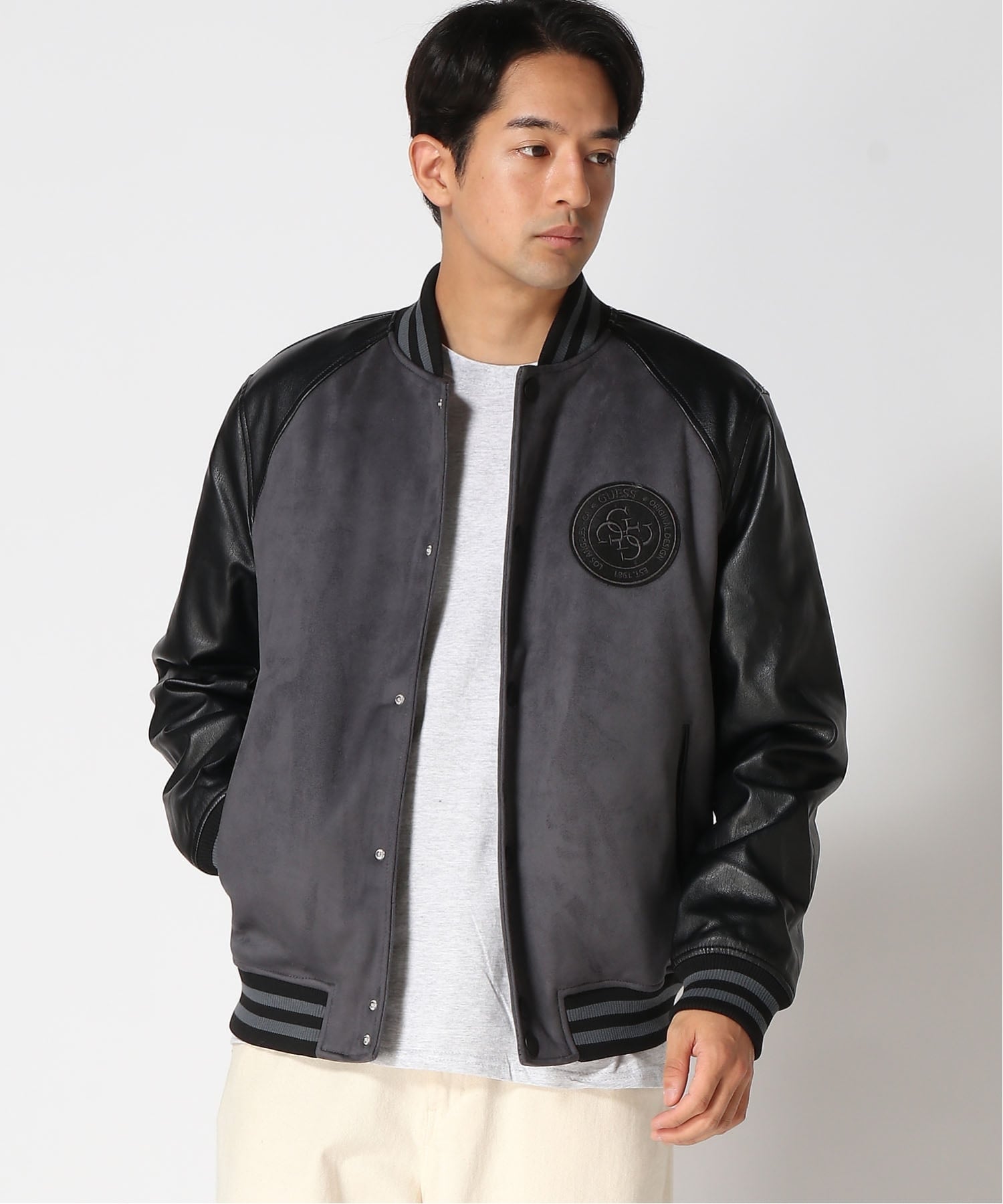 GUESS｜GUESS スタジャン アウター (M)VARSITY Bomber | Rakuten