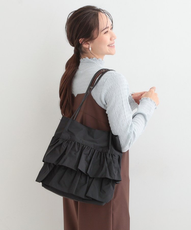 SHOO・LA・RUE｜【撥水】つまみハンドルフリルトートバッグ | Rakuten