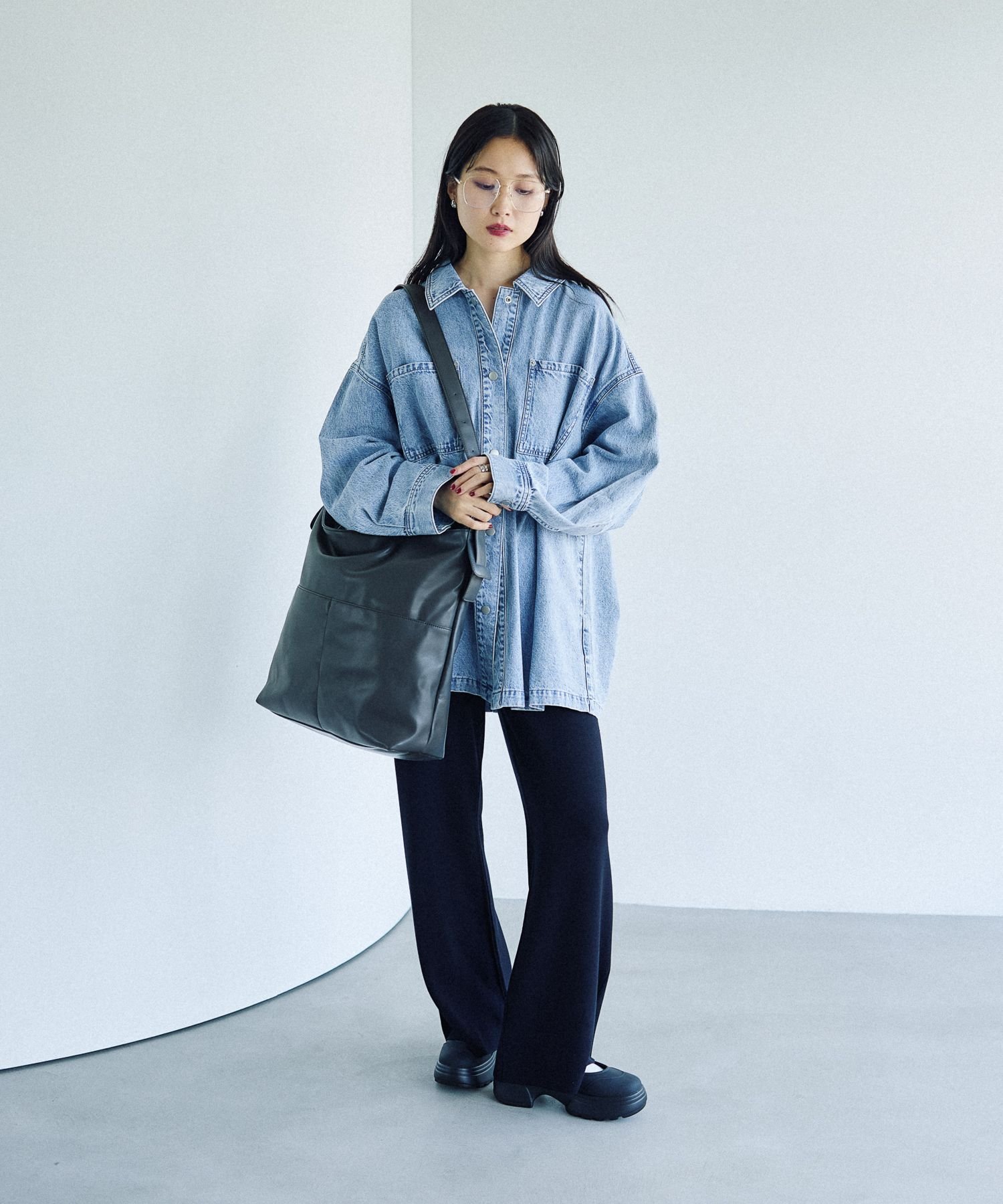 LEPSIM｜フリンジパッチ/BIGデニムシャツ | Rakuten Fashion(楽天