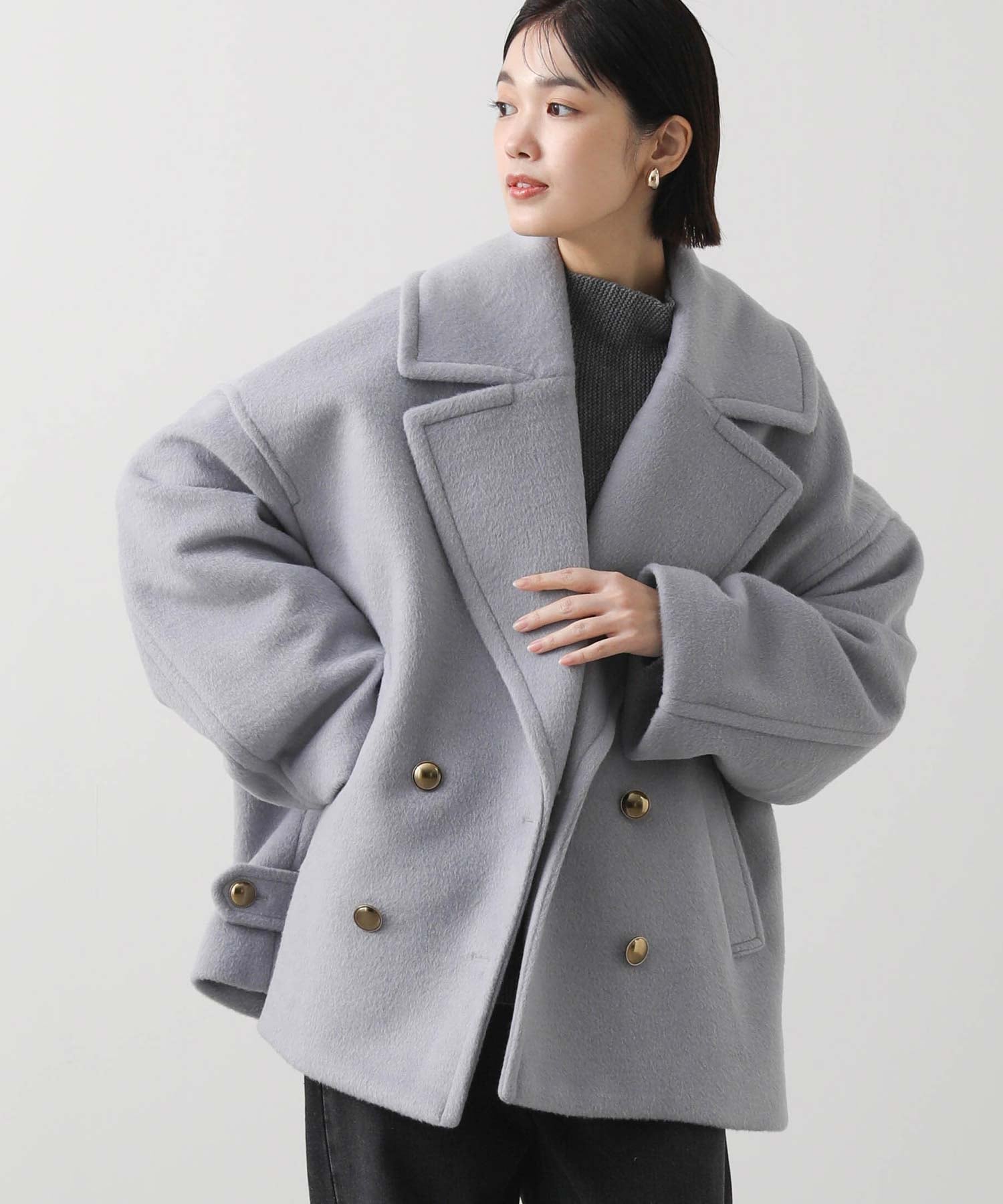 Gready Brilliant｜Gready Brilliant/(W)3_ビーバー大衿Pコート