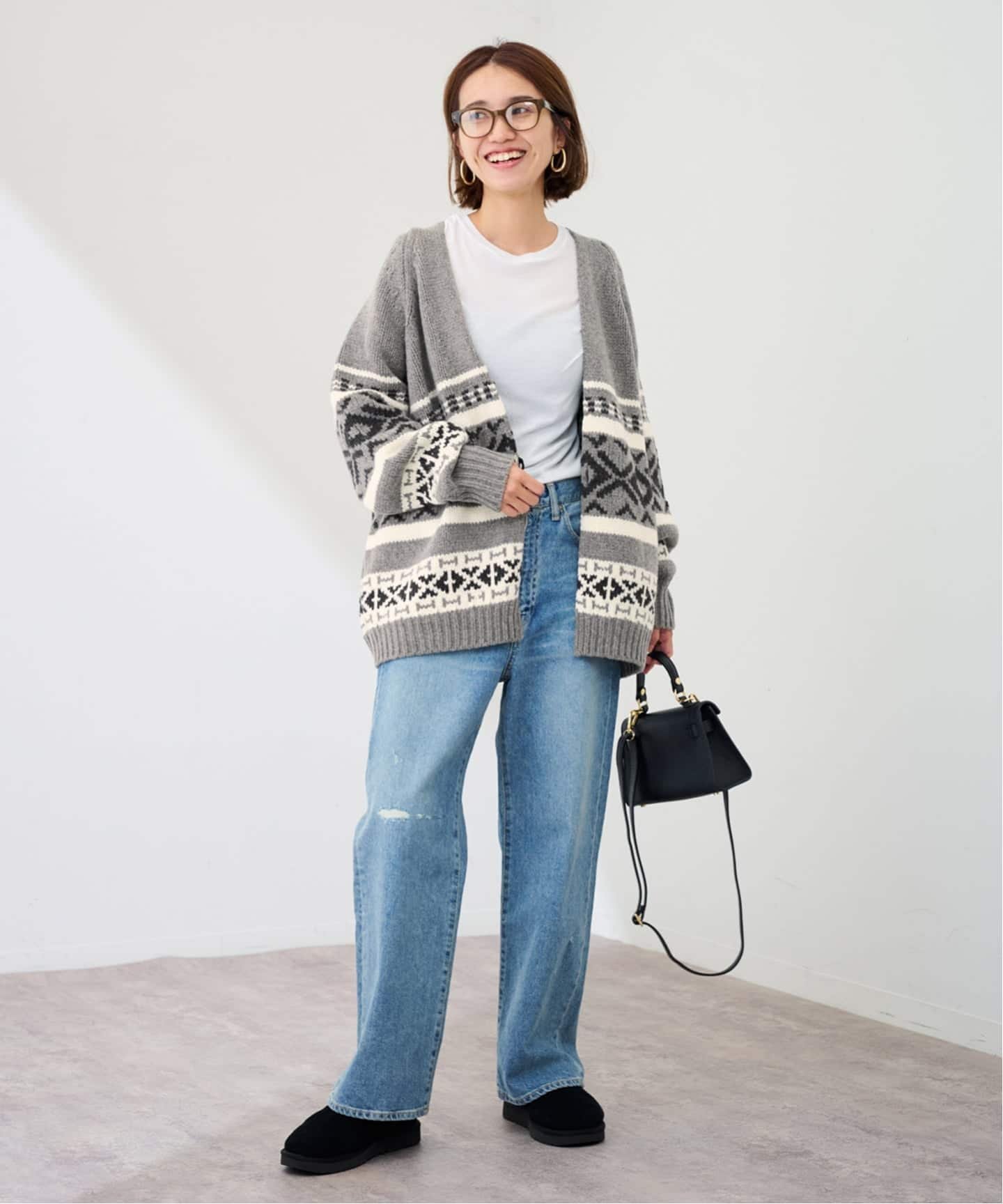 FRAMeWORK｜ジャガードカーディガン | Rakuten Fashion(楽天