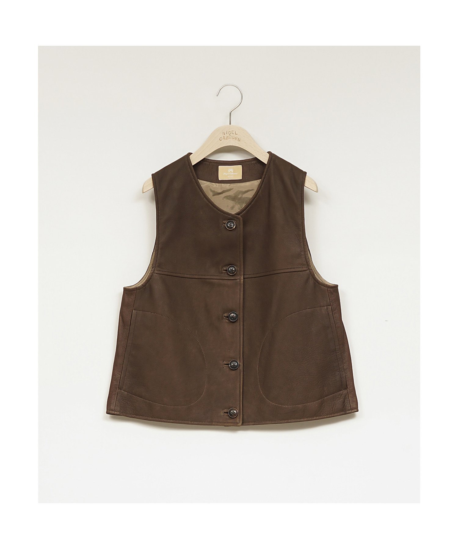 Nigel Cabourn｜WOMAN / レザージャーキンベスト / LEATHER JERKIN VES