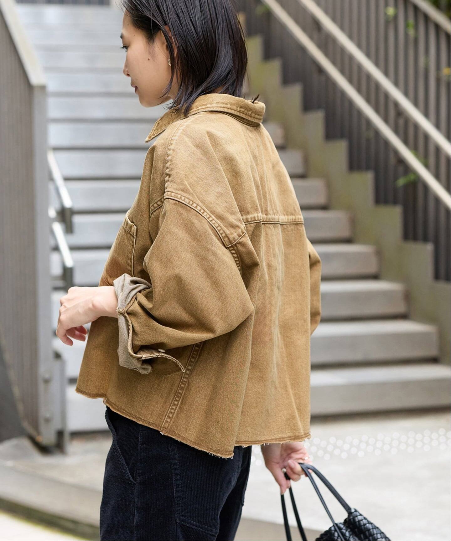 JOURNAL STANDARD｜《追加3》ライトオンスデニムクロップドシャツ