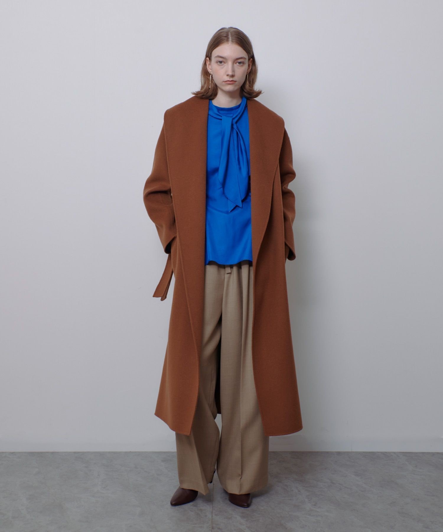 allureville｜カシミヤ混リバービックショールコート | Rakuten