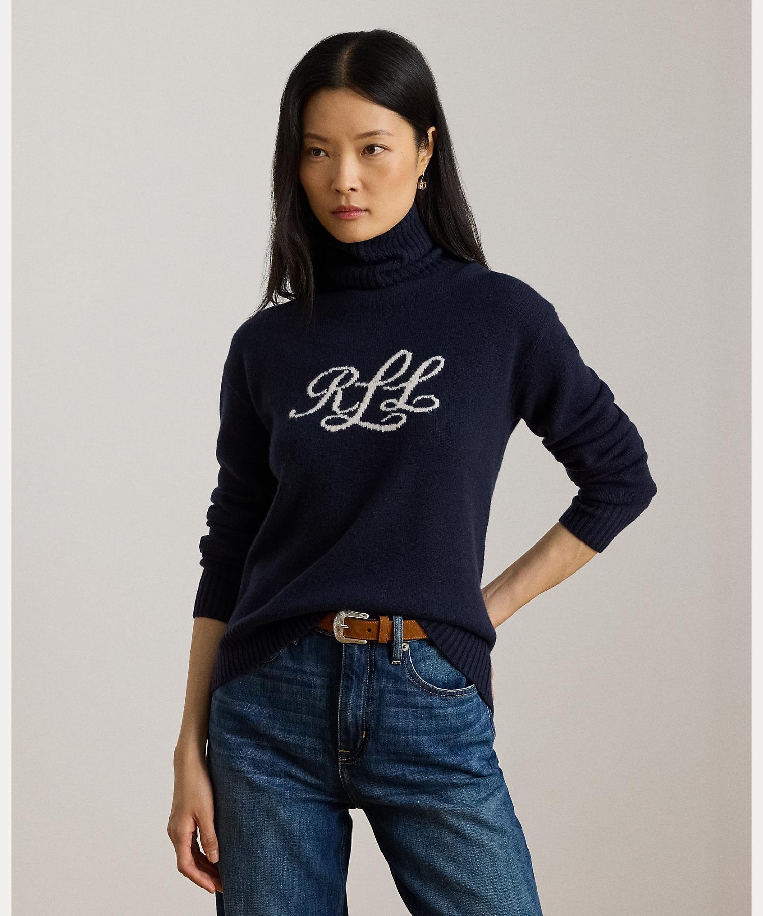 RALPH LAUREN｜ロゴ カシミヤ タートルネック セーター | Rakuten