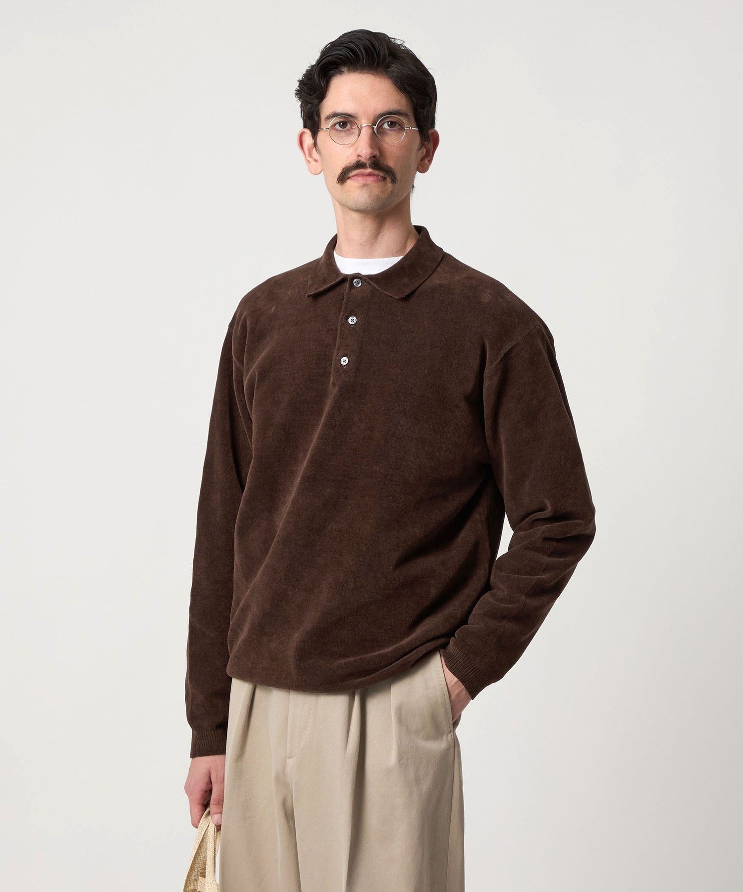 ＜Steven Alan＞ 3B コットン ニット ポロシャツ　2025 BEAUTY&YOUTH UNITED ARROWS｜<Steven Alan> 3B コットン ニット