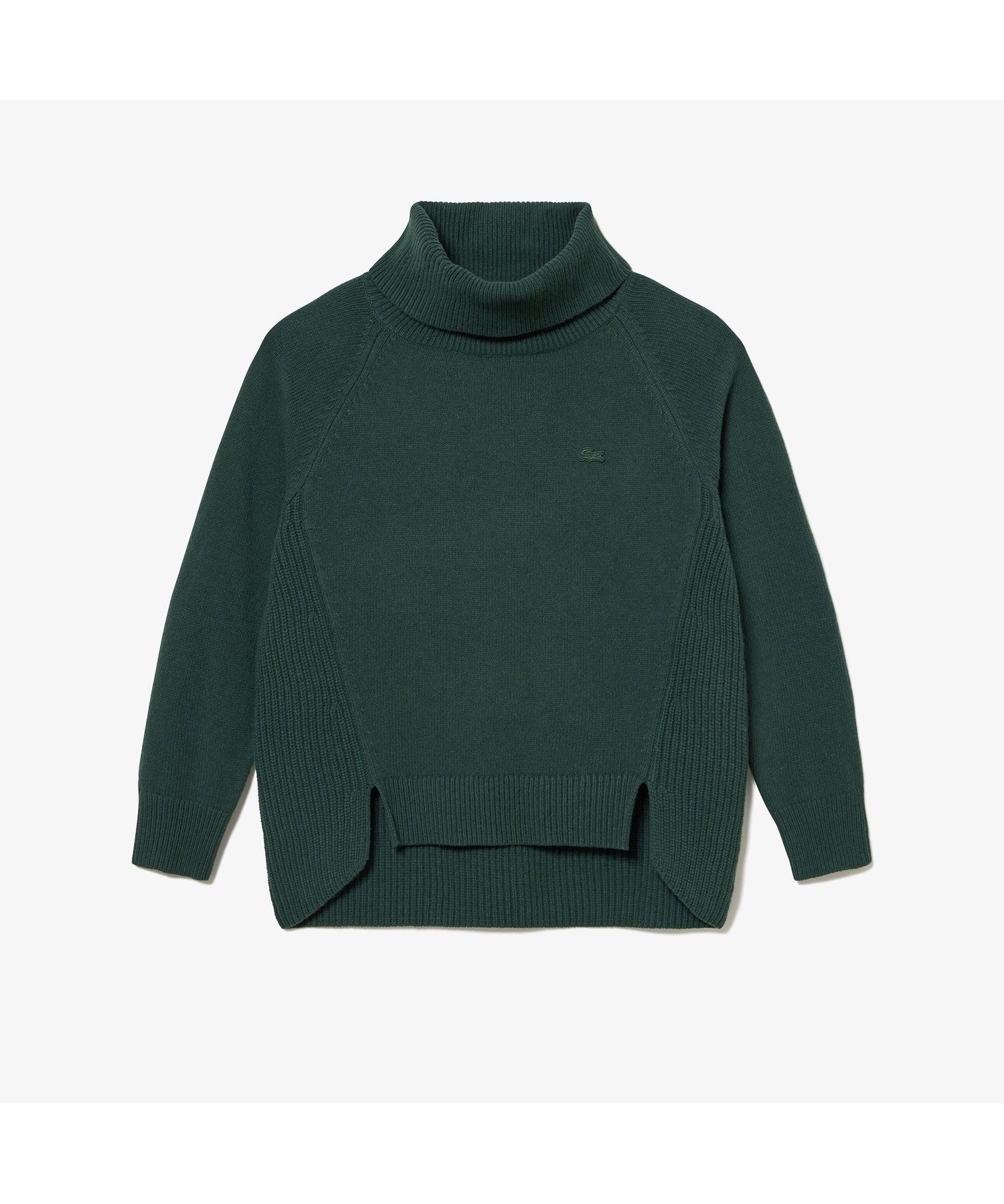 LACOSTE｜ミドルゲージタートルネックニットセーター | Rakuten