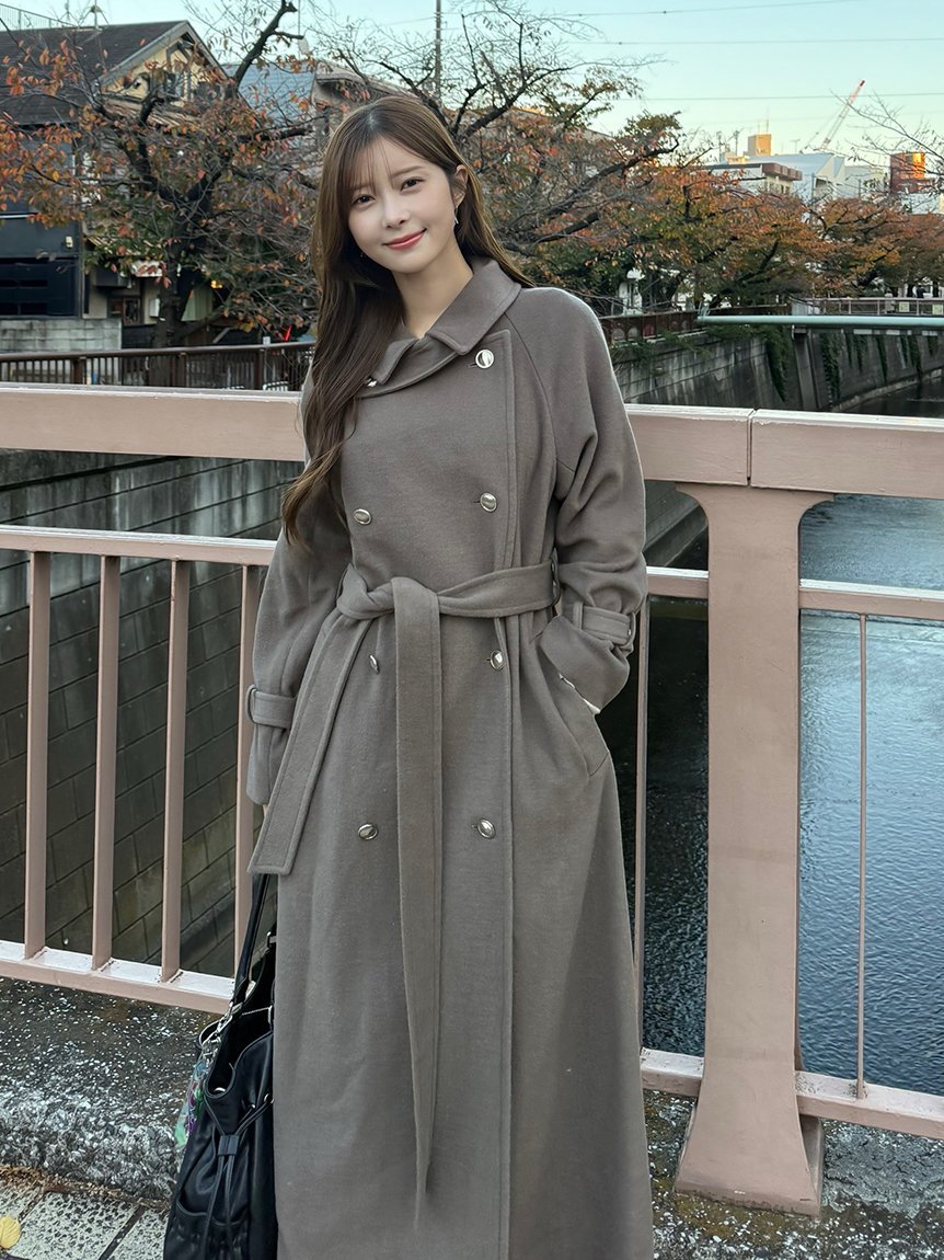 SNIDEL｜ウールカシミヤスタンドカラーコート【カンヘウォン着用