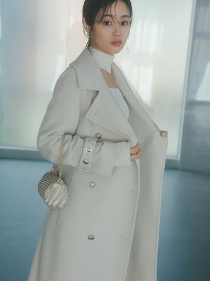 SNIDEL｜ウールカシミヤスタンドカラーコート【カンヘウォン着用