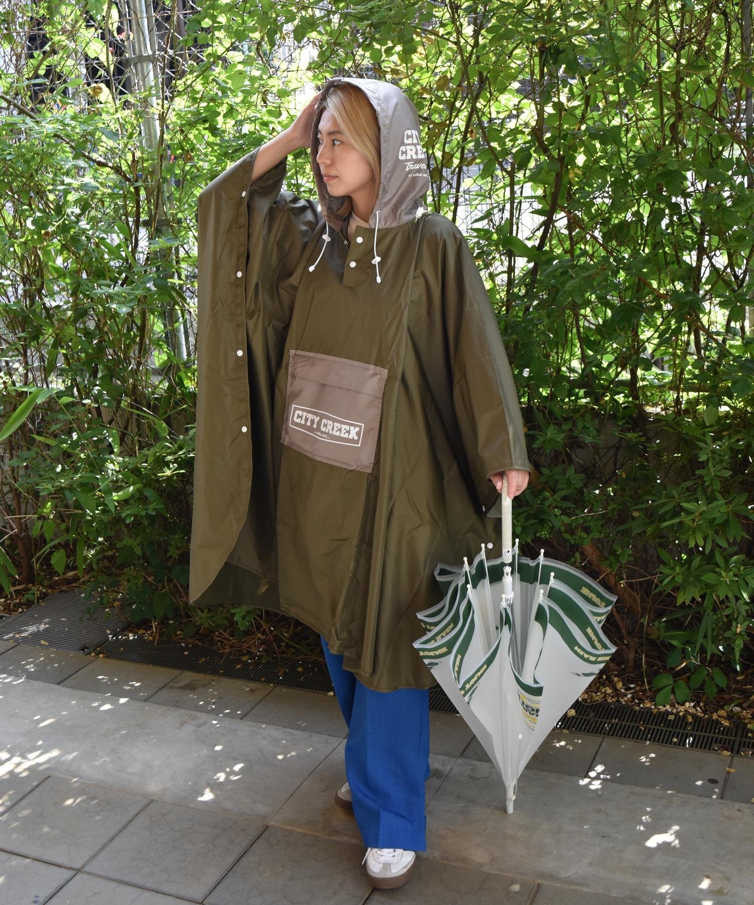 niko and ｜【CITY CREEK】バイカラーレインポンチョ | Rakuten