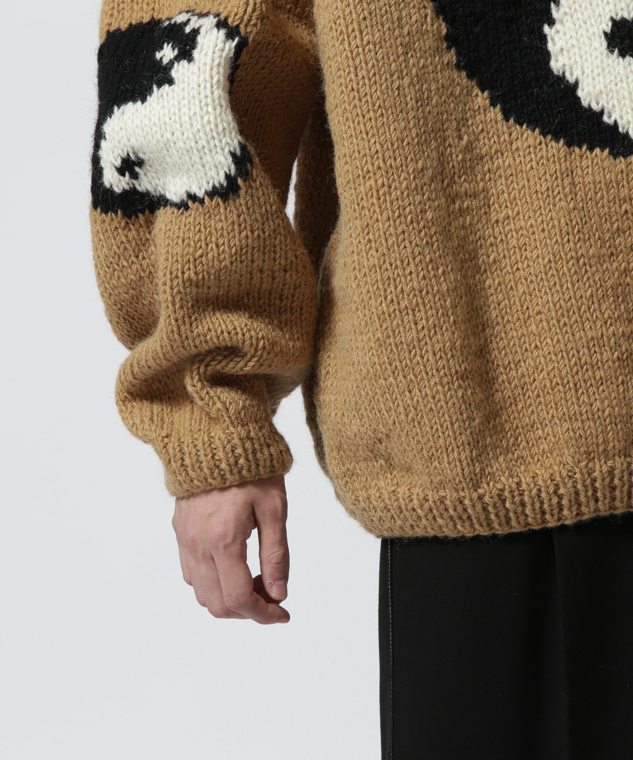B'2nd｜MacMahon Knitting Mills / Roll Neck Knit-Big Yin&Yang