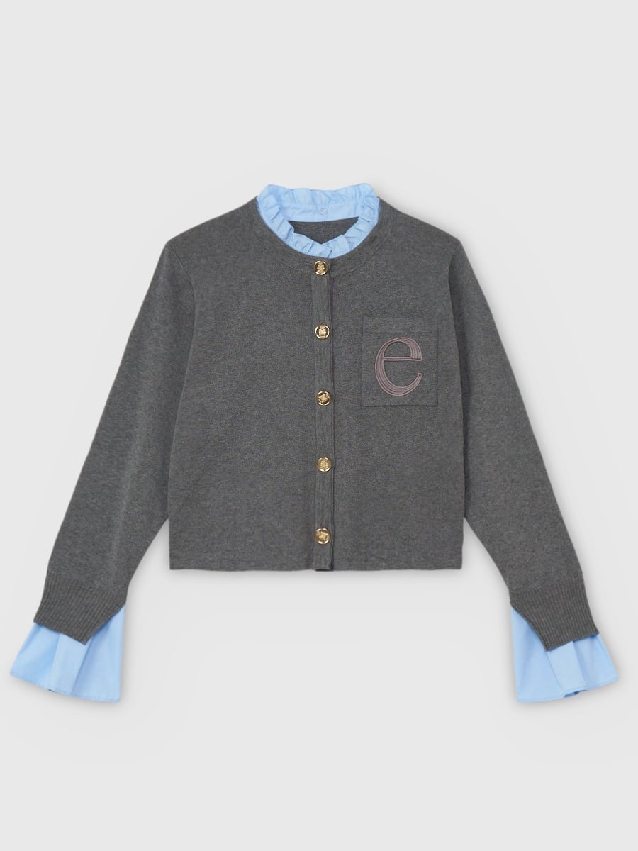 EIMY ISTOIRE｜Attached collar ニットジャケット | Rakuten Fashion