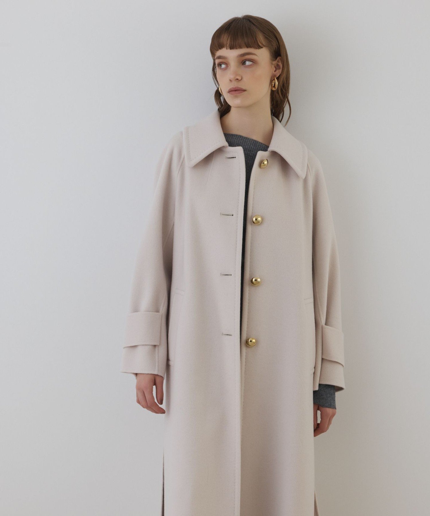 GRACE CONTINENTAL｜ウールカシミヤリバーコート | Rakuten Fashion