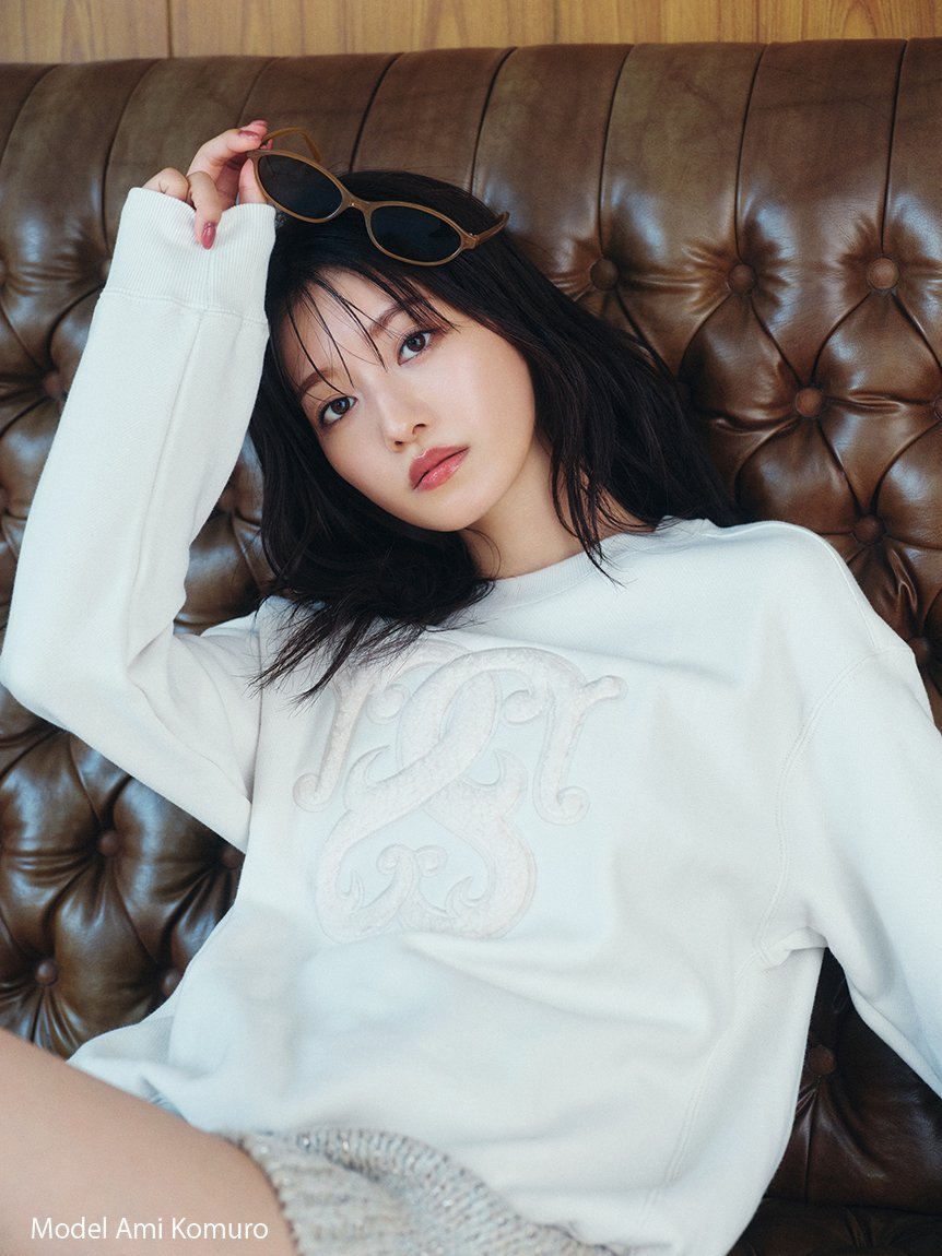 SNIDEL｜【WEB限定/ボアコレクション】ロゴモチーフスウェット