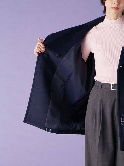 LILY BROWN｜エンブロイダリーコクーンコート | Rakuten Fashion(楽天